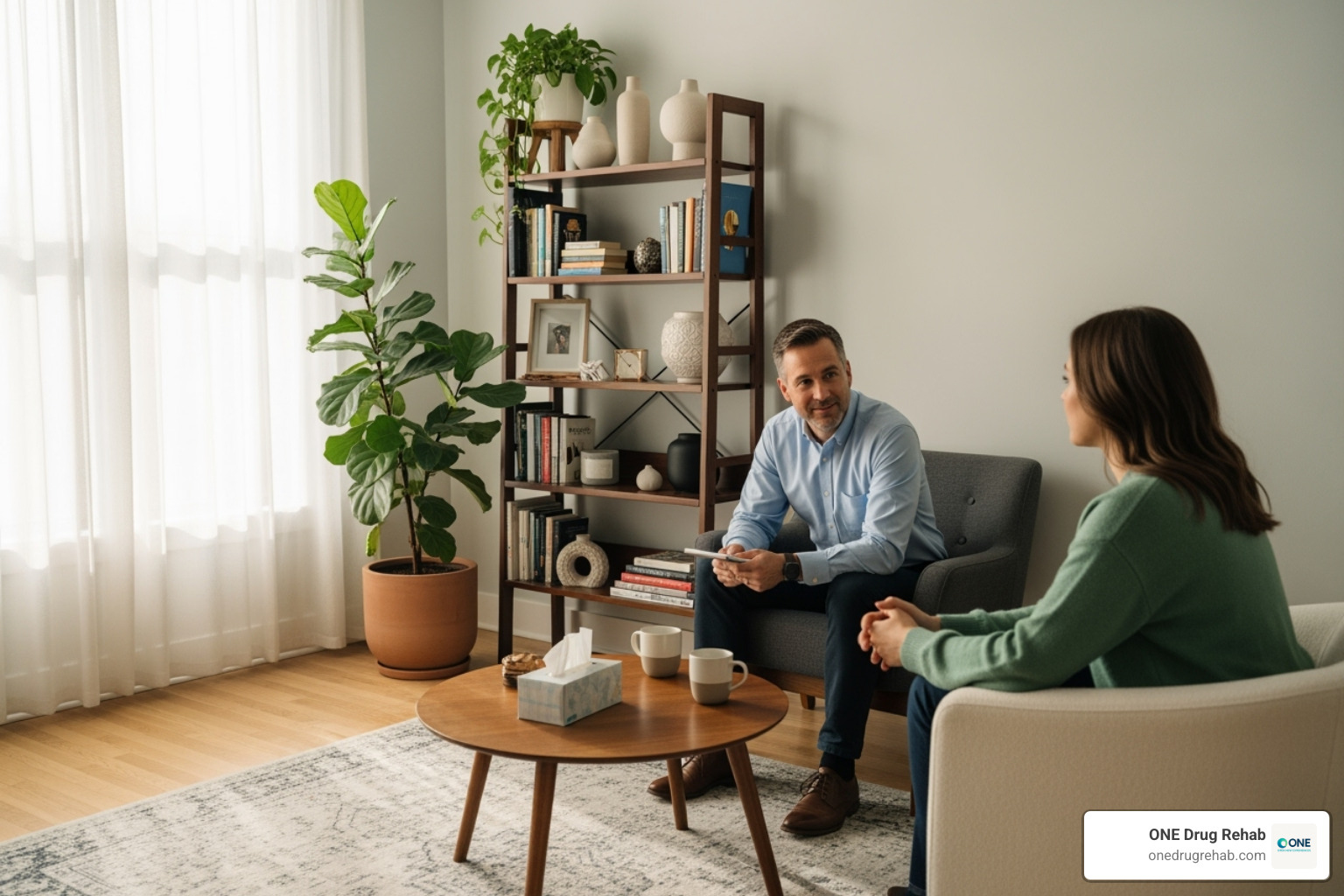 individual therapy session in a comfortable office - inpatient rehab for anxiety individual therapy session in a comfortable office - inpatient rehab for anxiety