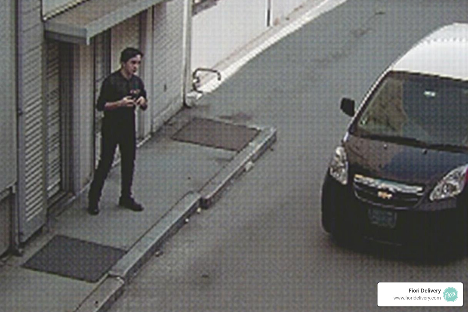 A person holding their ID next to a smartphone screen - Same day vape delivery