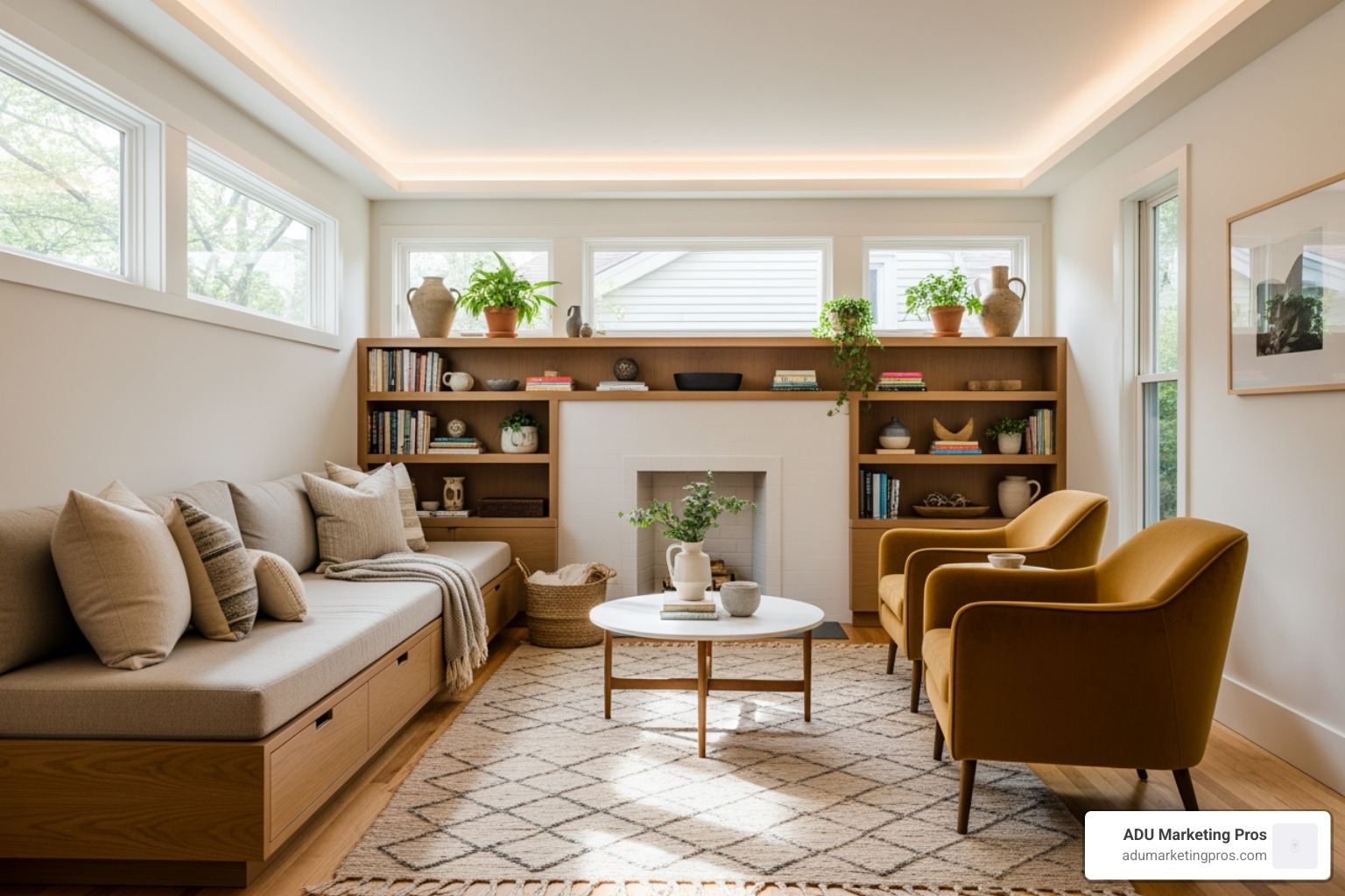 Redesigned Glenmanor House interior - architects in southern california who design tiny houses