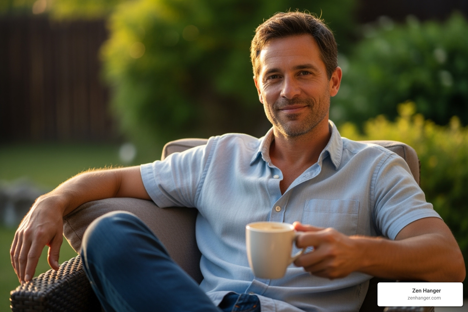 A confident and relaxed man - penis enlargement Southern California