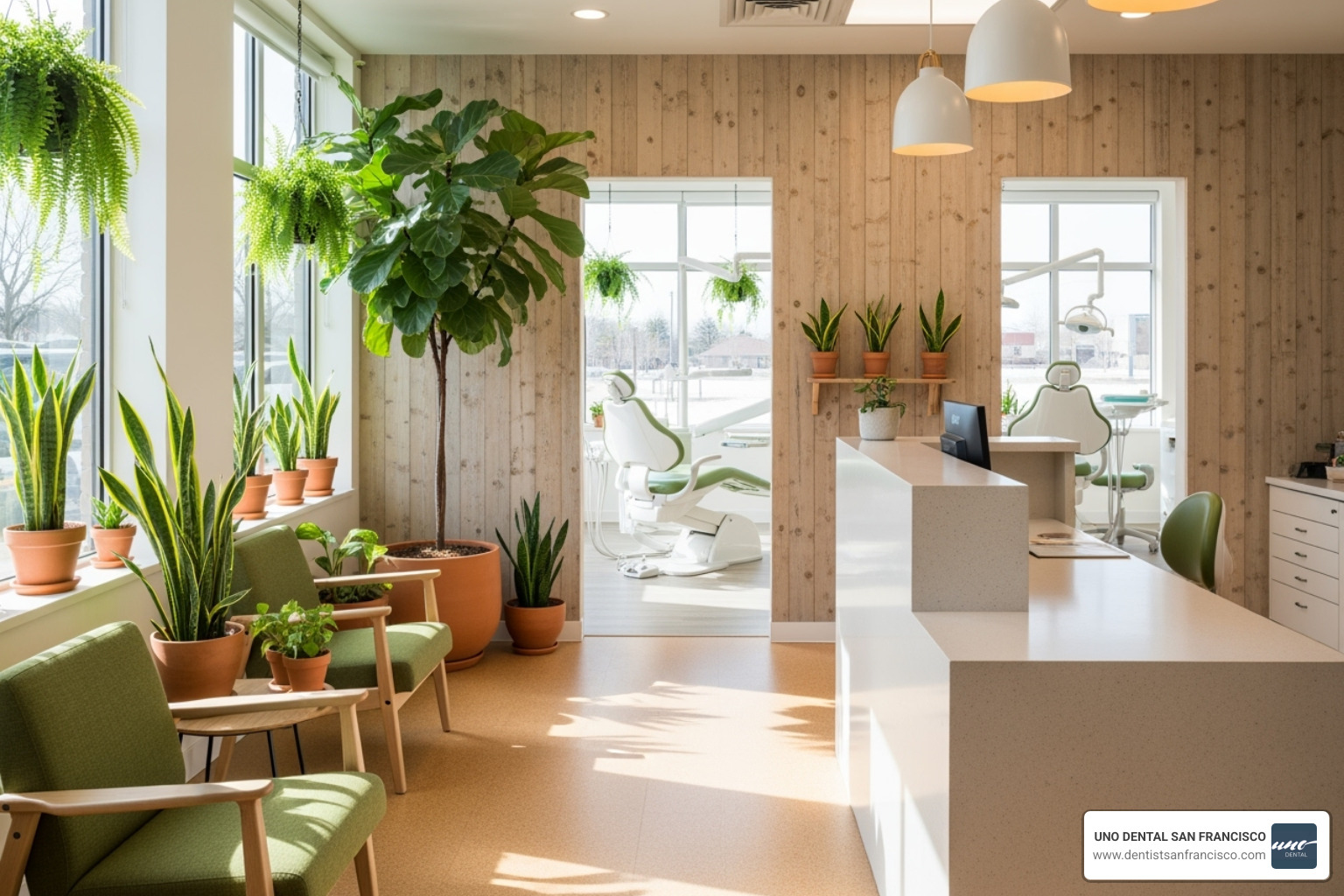 green, eco-friendly dental office interior - biological dentist san francisco green, eco-friendly dental office interior - biological dentist san francisco