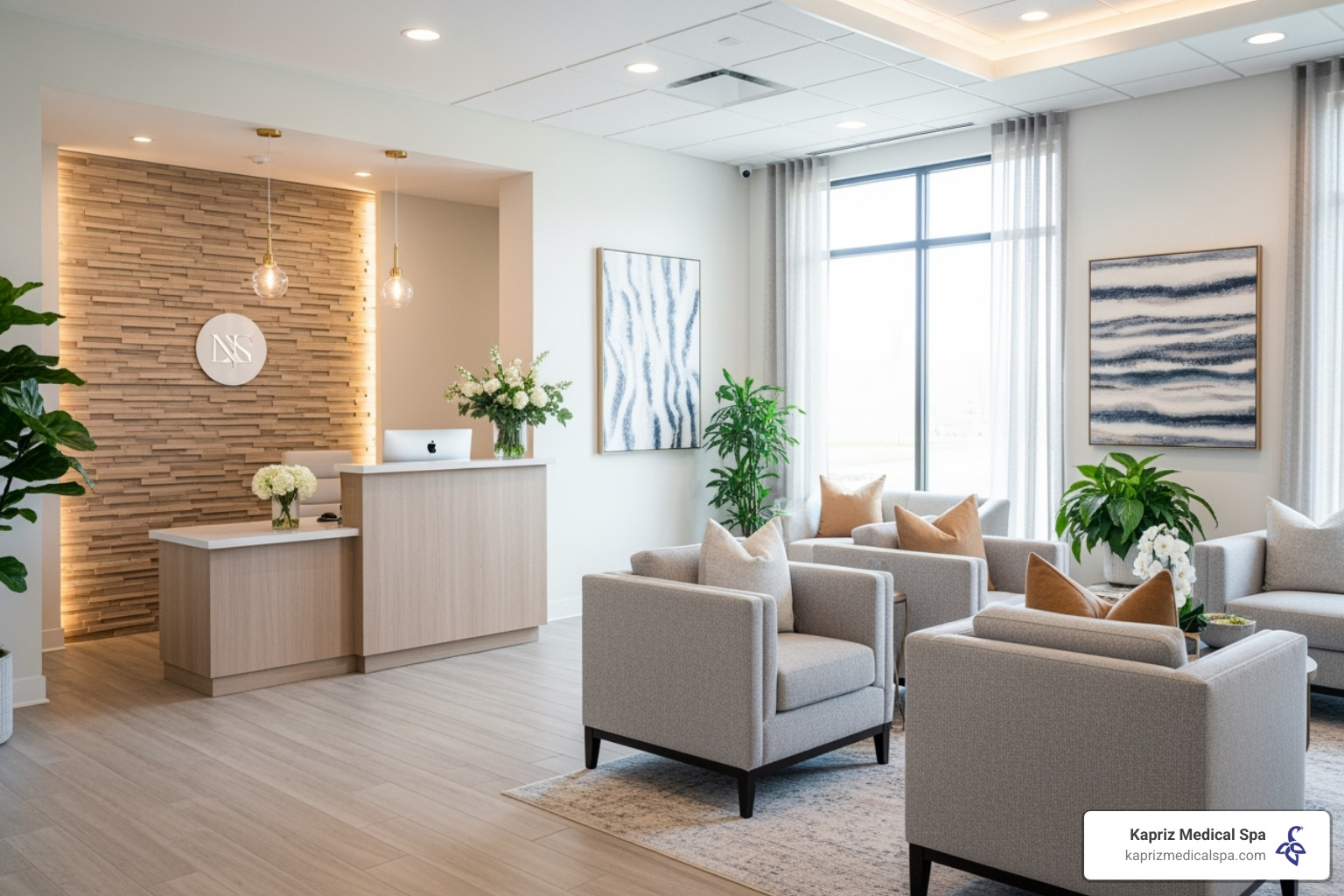 welcoming and professional med spa interior - VI peel jacksonville fl