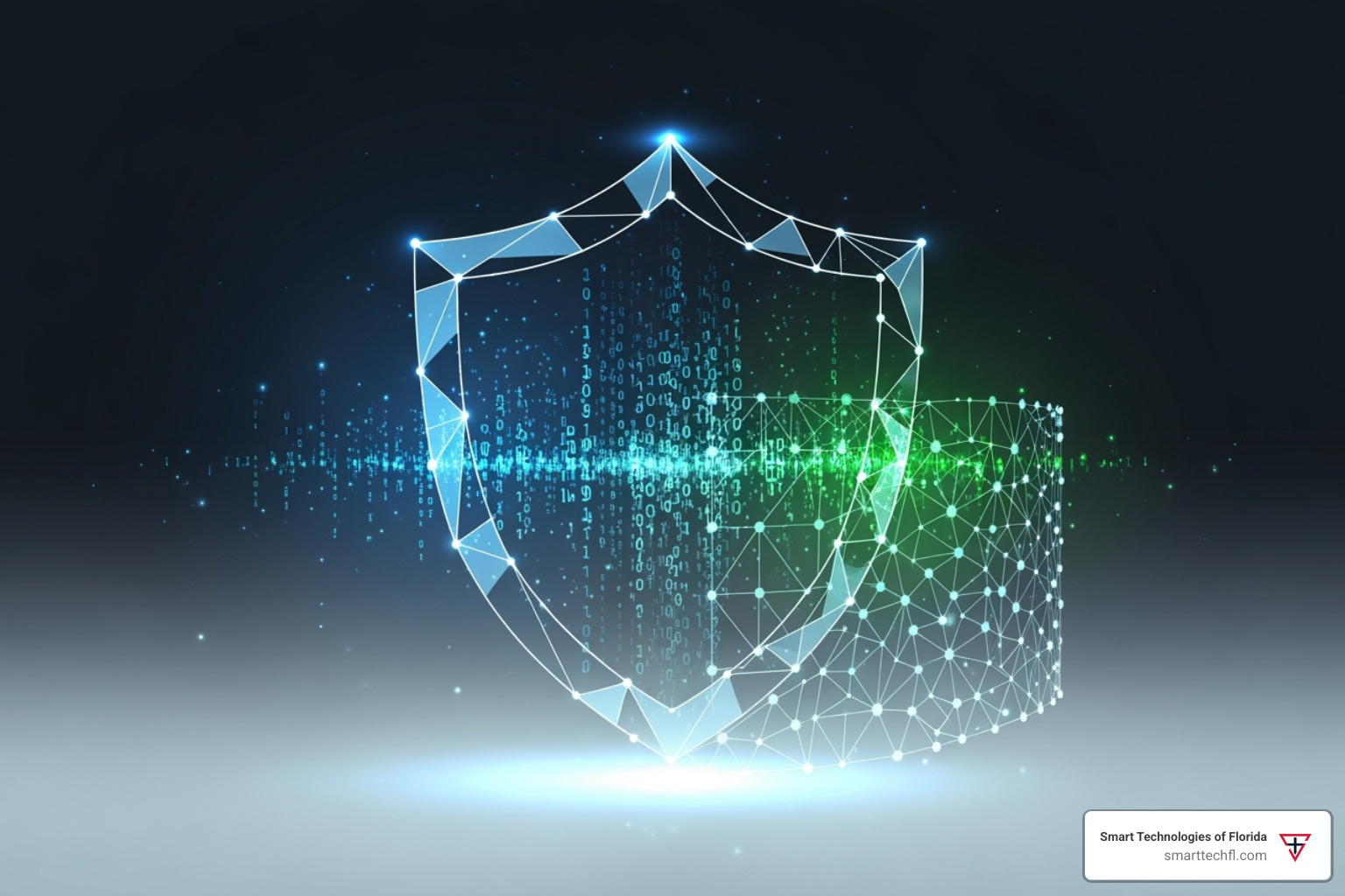 A shield icon protecting business data - computer technology upgrades for small business