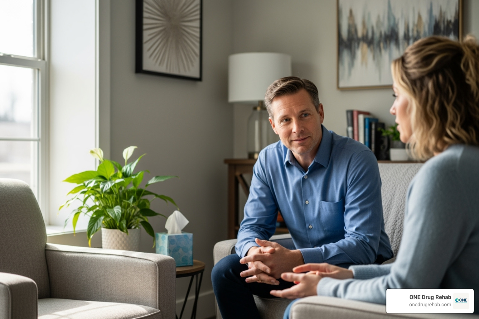 of a one-on-one counseling session between a therapist and a client - outpatient rehab programs of a one-on-one counseling session between a therapist and a client - outpatient rehab programs