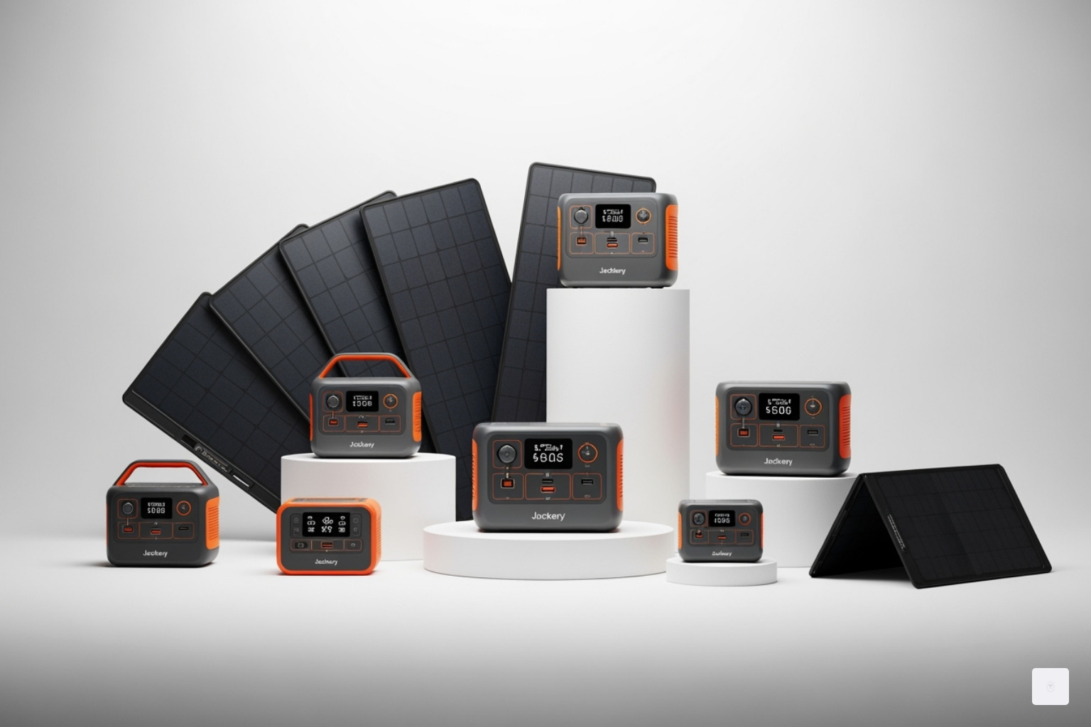 Jackery products against a clean, modern backdrop - jackery