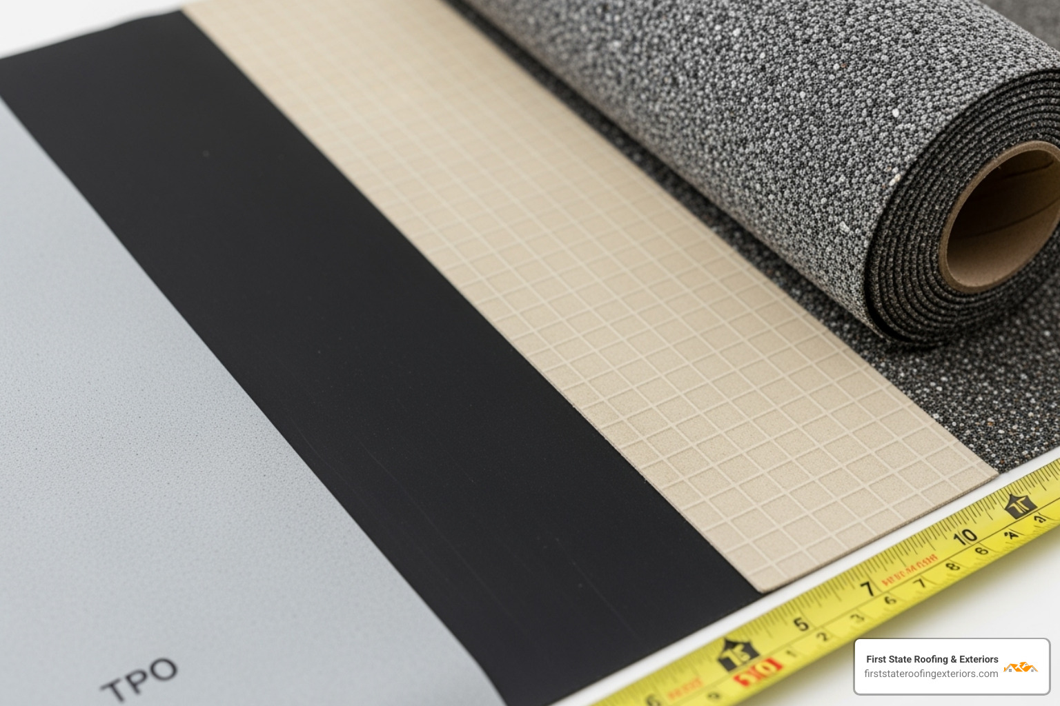Commercial roofing material samples - roofing companies in smyrna