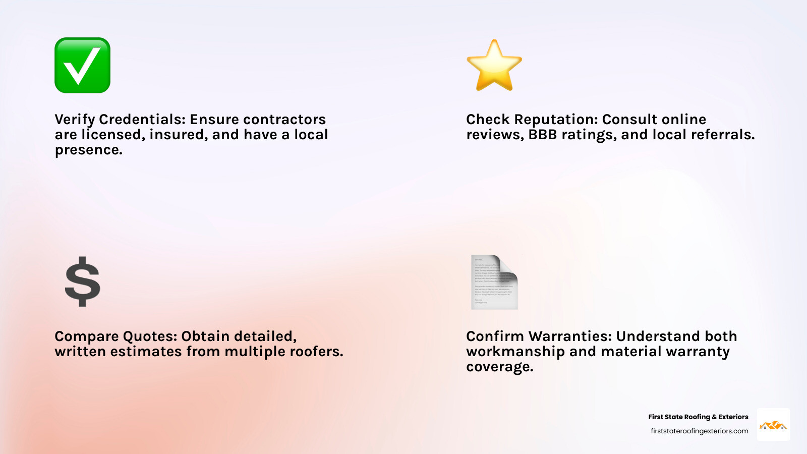 Infographic summarizing the 7 key questions to ask a local roofer - roofer near me Infographic summarizing the 7 key questions to ask a local roofer - roofer near me