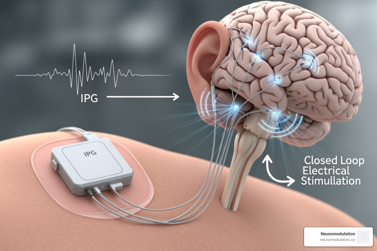 Closed-loop DBS system - Deep brain stimulation pain