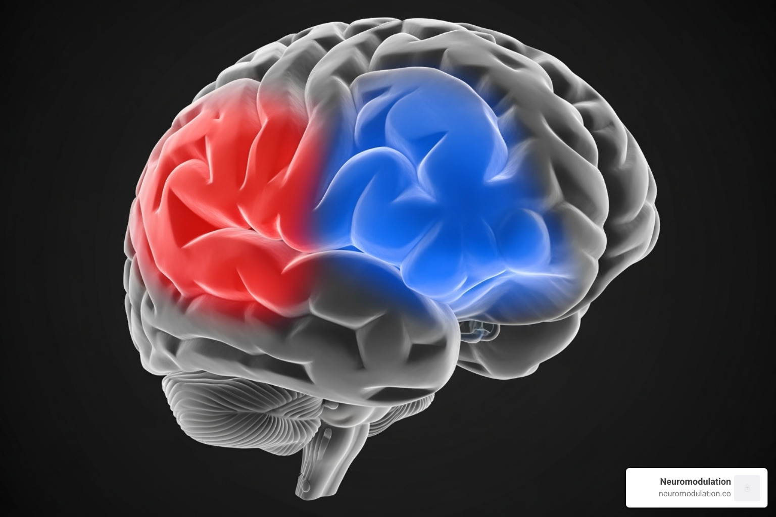 Image of the brain highlighting the amygdala and prefrontal cortex - neuromodulation for PTSD Image of the brain highlighting the amygdala and prefrontal cortex - neuromodulation for PTSD