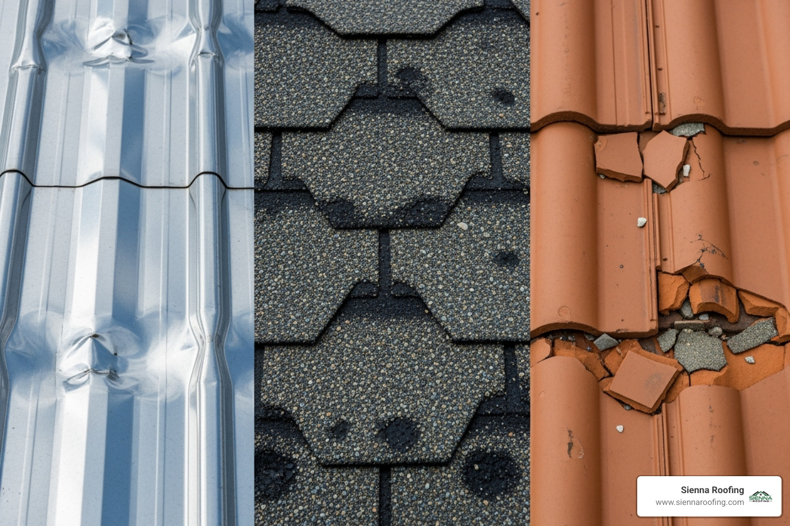 hail damage on different roofing materials - how to tell if roof needs repair from hail damage