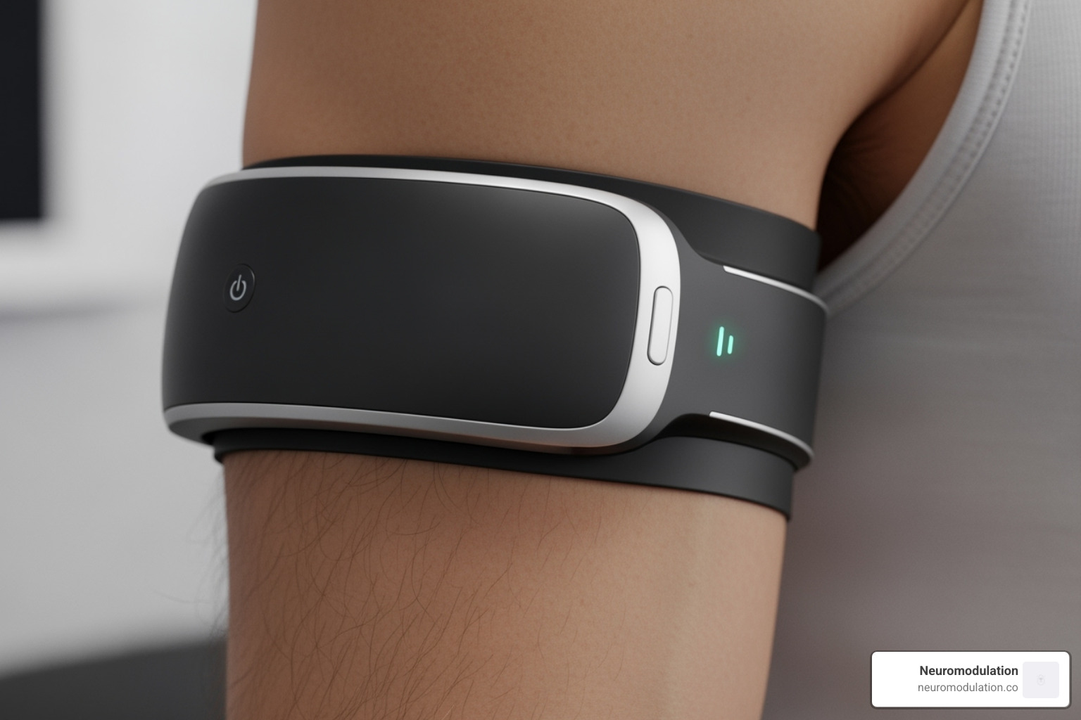 Armband neuromodulation device - neuromodulation for headache