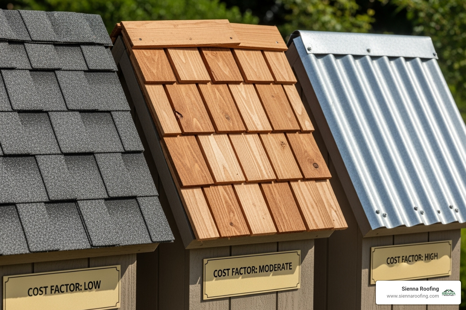 Various shed roofing materials and cost factors - shed roof replacement near me