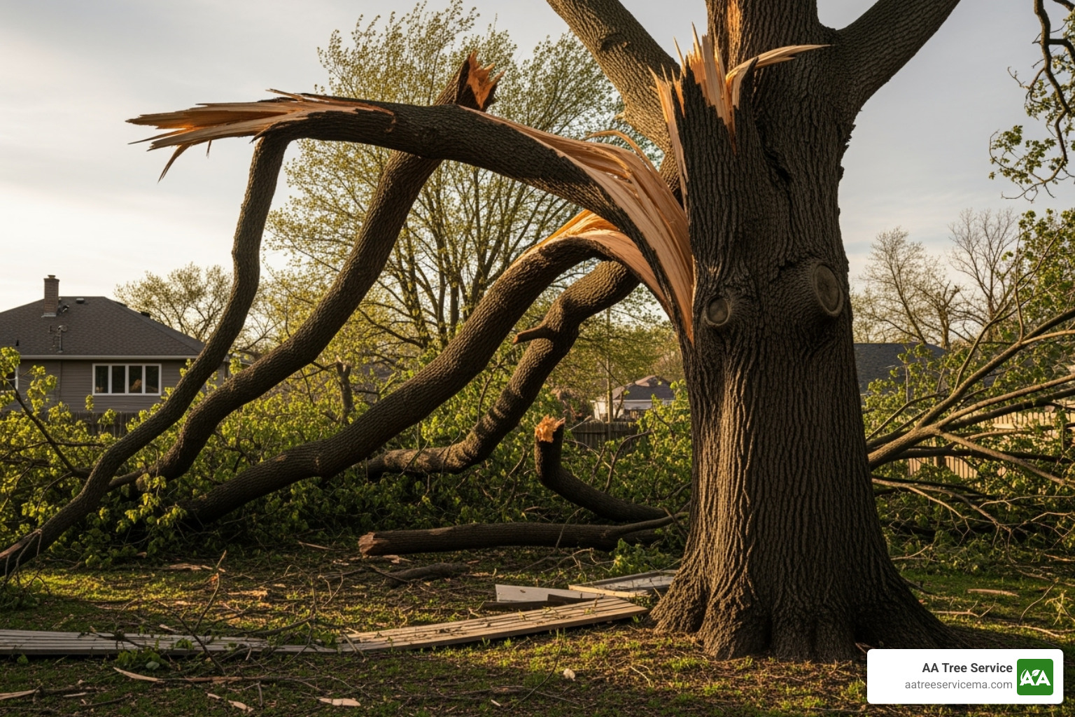 certified arborist inspecting a large, partially damaged oak tree - tree removal after storm certified arborist inspecting a large, partially damaged oak tree - tree removal after storm