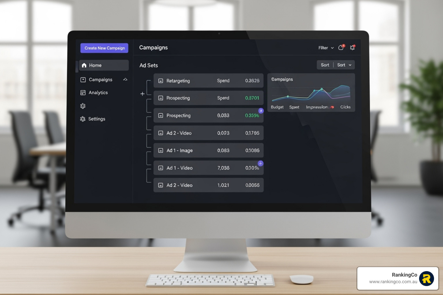 Clean and simple Meta Ads campaign structure in Ads Manager - Meta Ads strategy