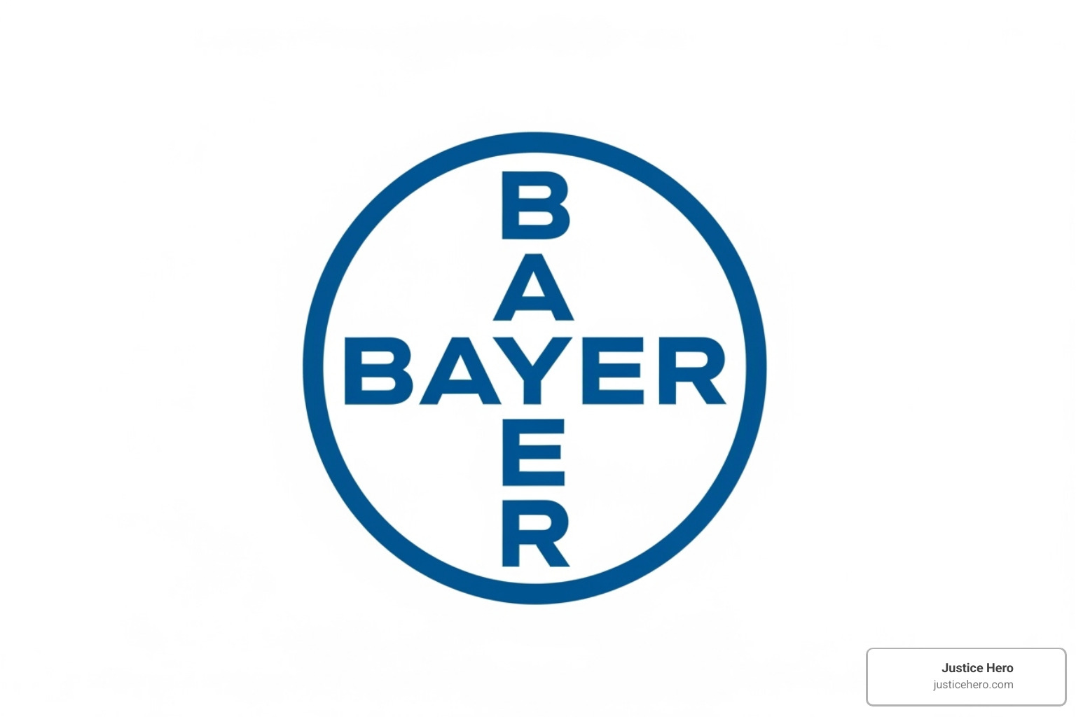 of the Bayer corporate logo - who makes roundup