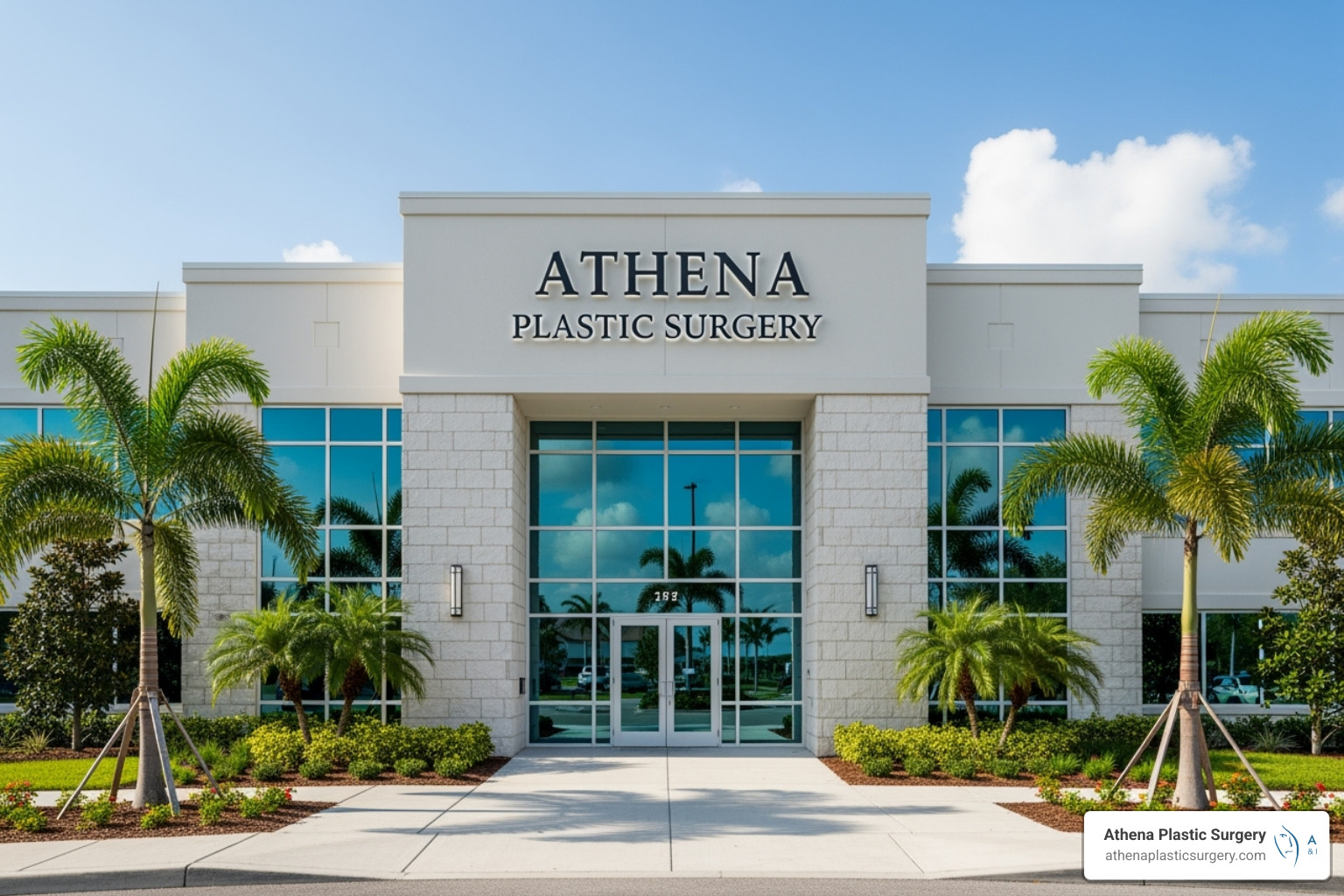 Exterior of Athena Plastic Surgery clinic in Stuart, FL - thermage flx Exterior of Athena Plastic Surgery clinic in Stuart, FL - thermage flx
