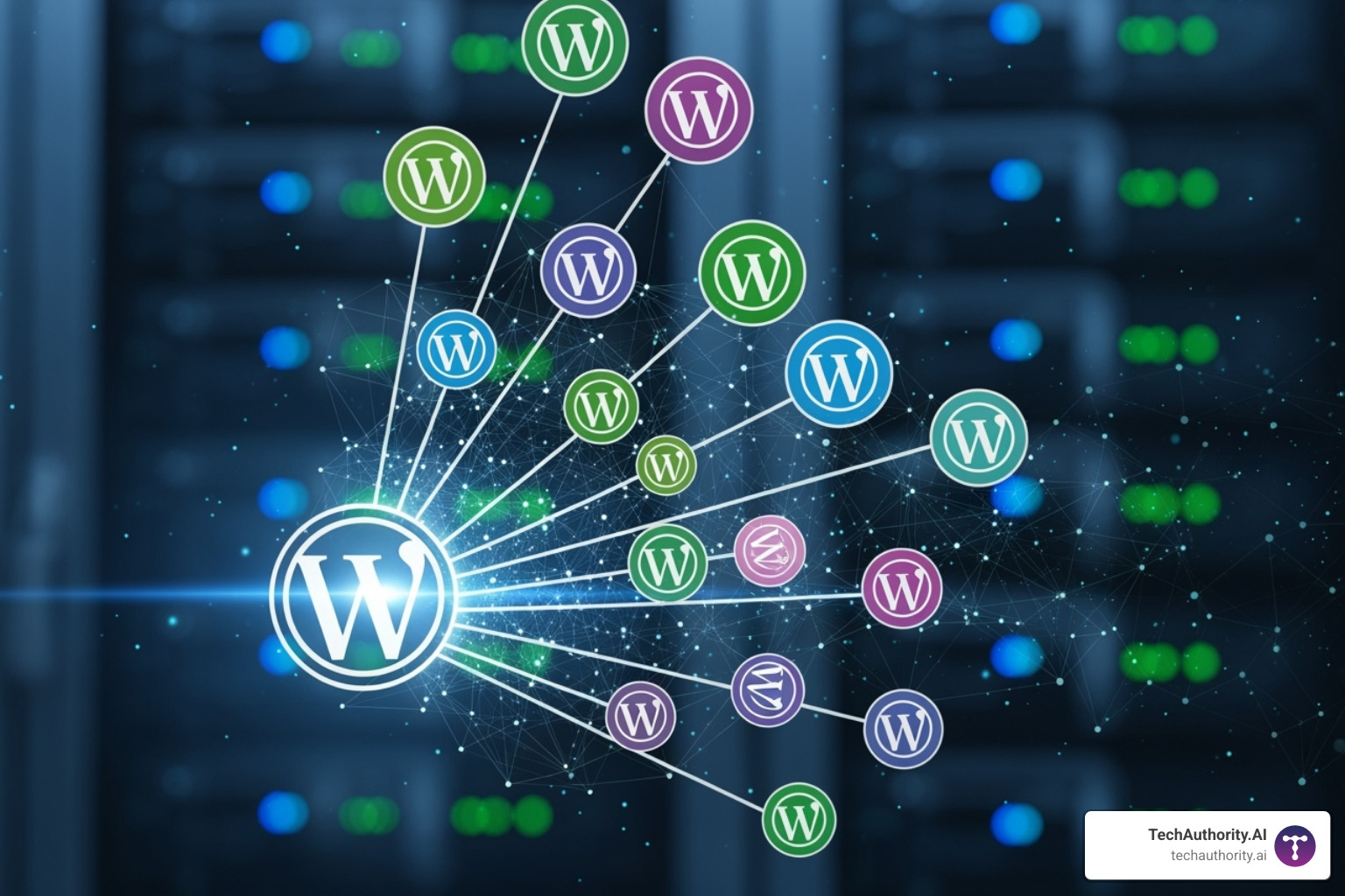 Modern hosting dashboard highlighting features like staging, backups, and performance metrics - WordPress multisite managed hosting Modern hosting dashboard highlighting features like staging, backups, and performance metrics - WordPress multisite managed hosting