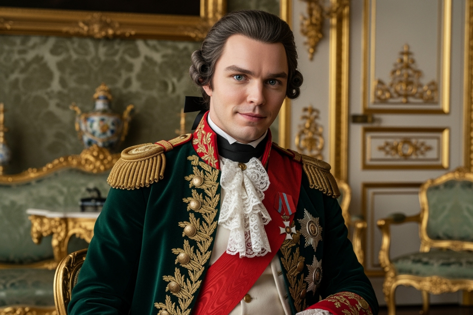 Nicholas Hoult in character for the TV series 'The Great' -  nicholas hoult
