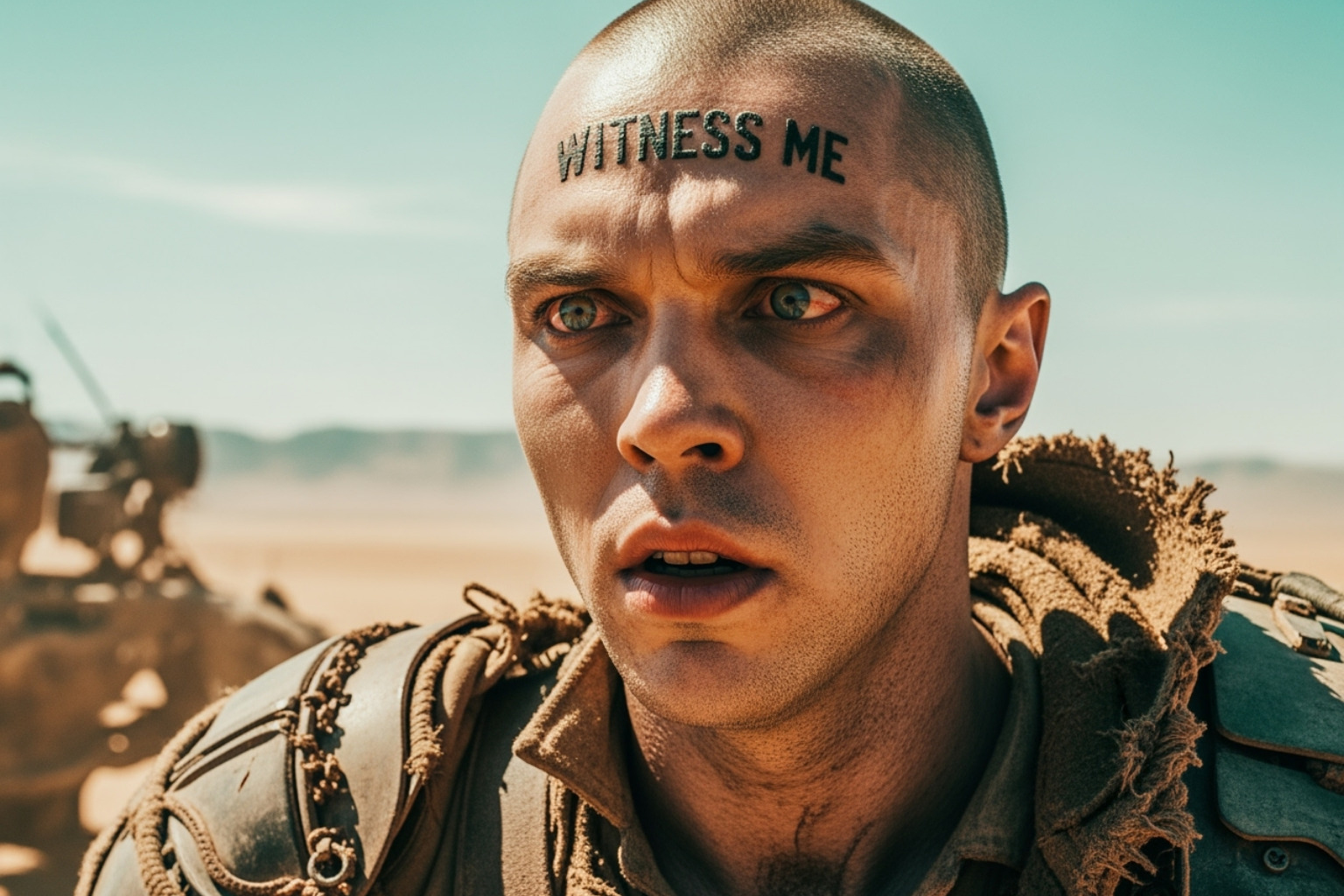 Nicholas Hoult as Nux in 'Mad Max: Fury Road' -  nicholas hoult