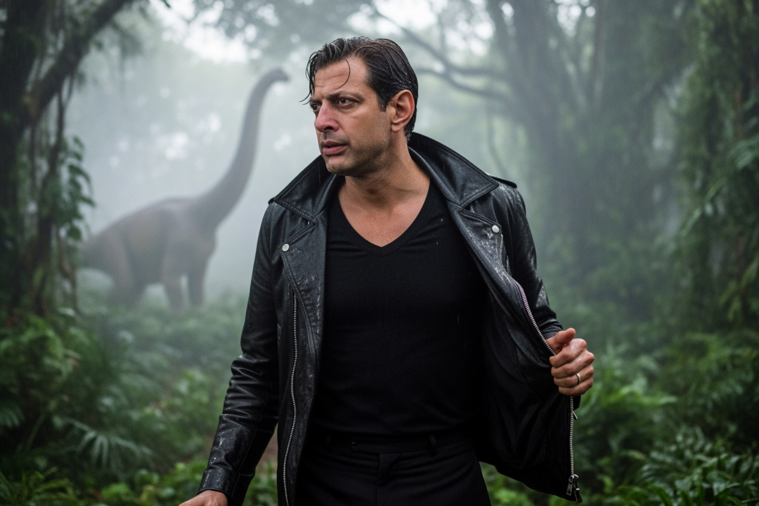 Jeff Goldblum as Dr. Ian Malcolm in Jurassic Park - jeff goldblum