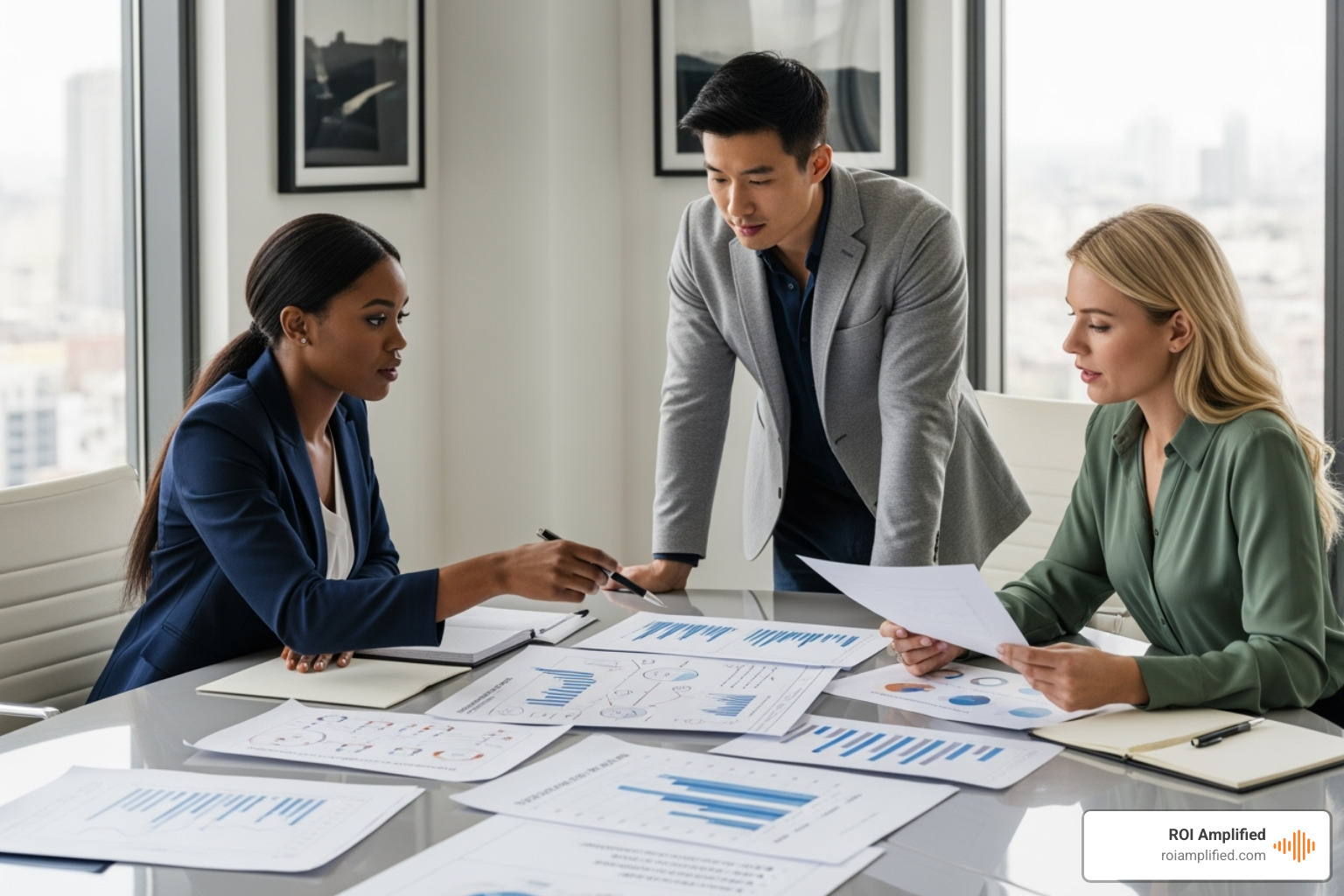 People reviewing reports or data together - palm beach seo companies People reviewing reports or data together - palm beach seo companies