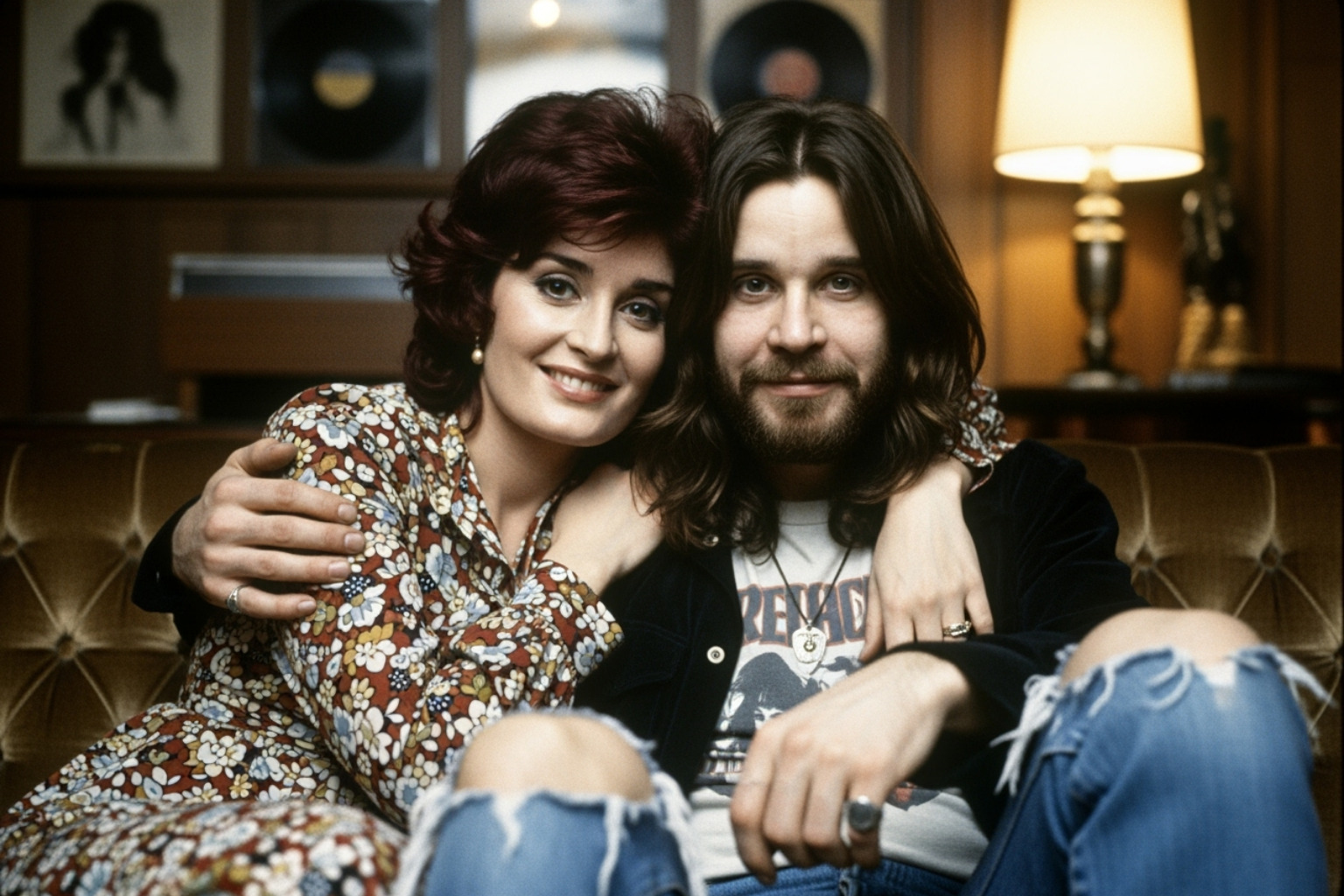 Young Sharon and Ozzy Osbourne - sharon osbourne
