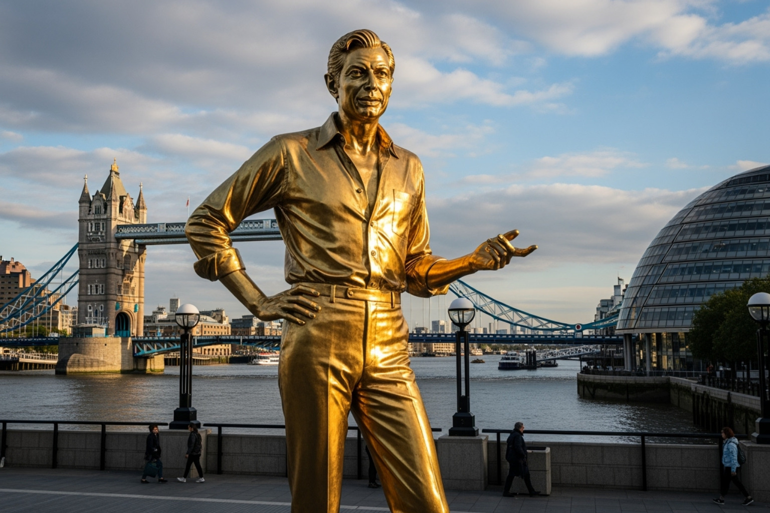 25-foot Jeff Goldblum statue - jeff goldblum