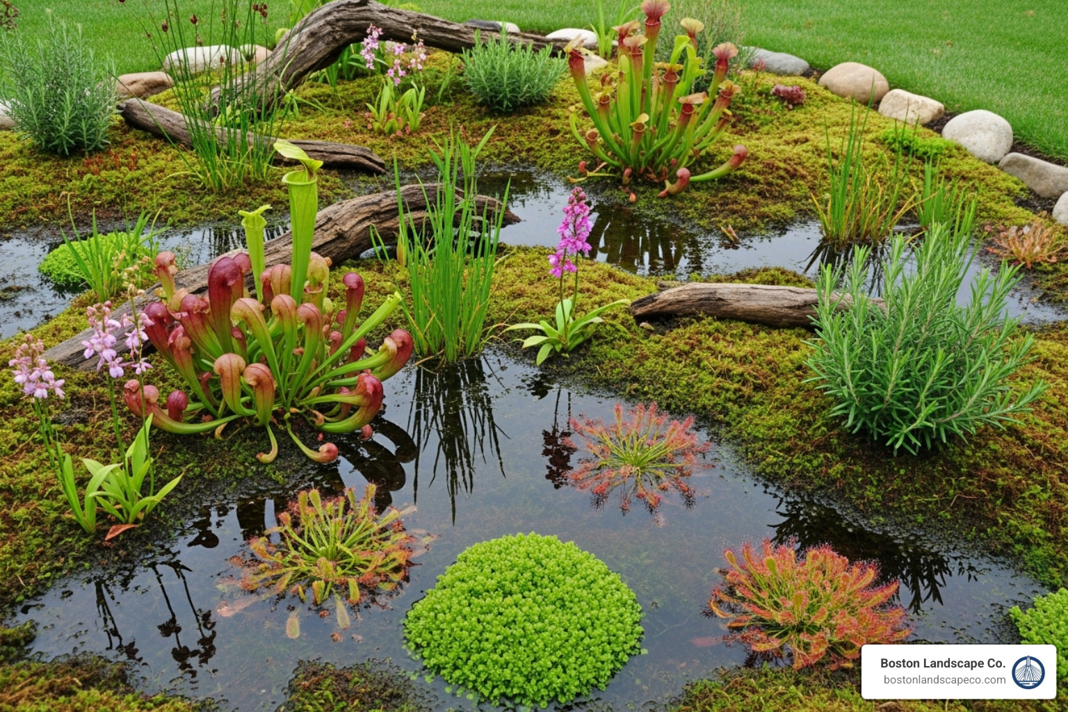 backyard bog garden - ideas landscape wetlands in backyard