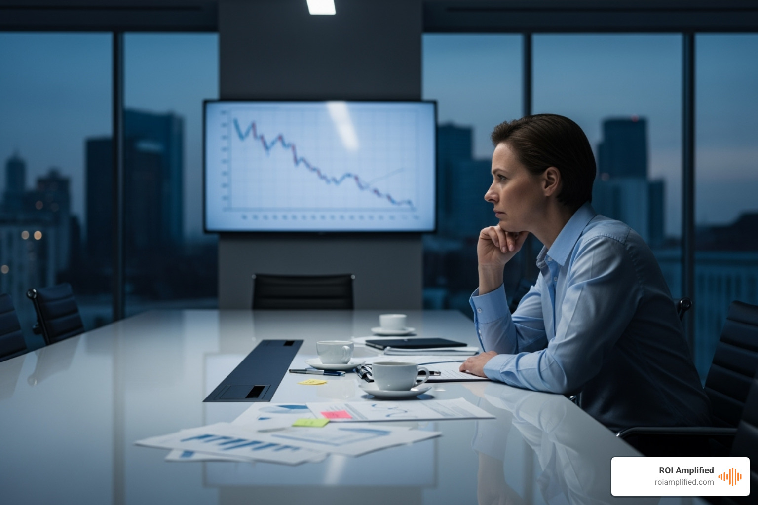 Person looking thoughtfully at a computer screen showing flatlining analytics - seo consultant florida Person looking thoughtfully at a computer screen showing flatlining analytics - seo consultant florida