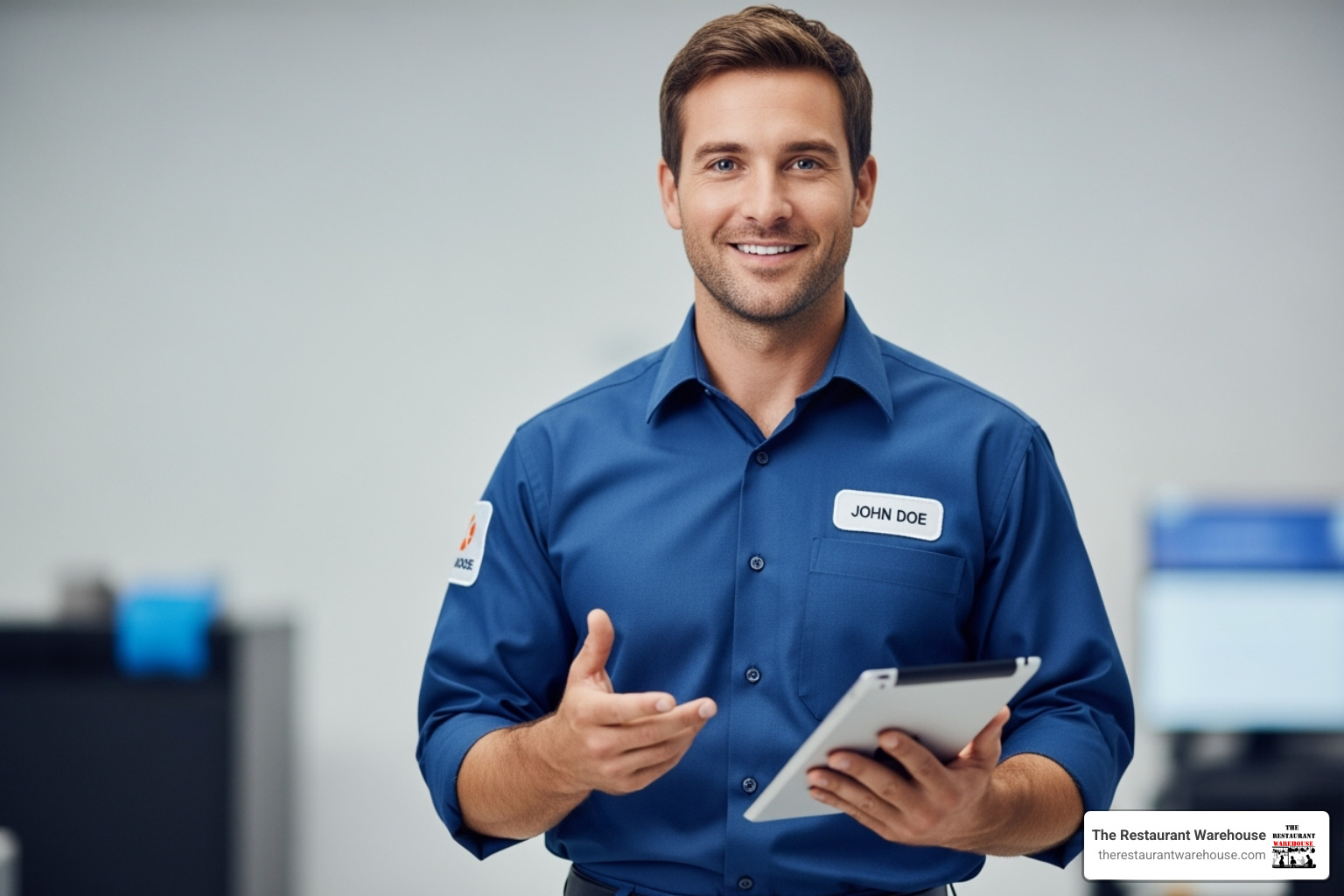 friendly uniformed technician - commercial dishwasher service