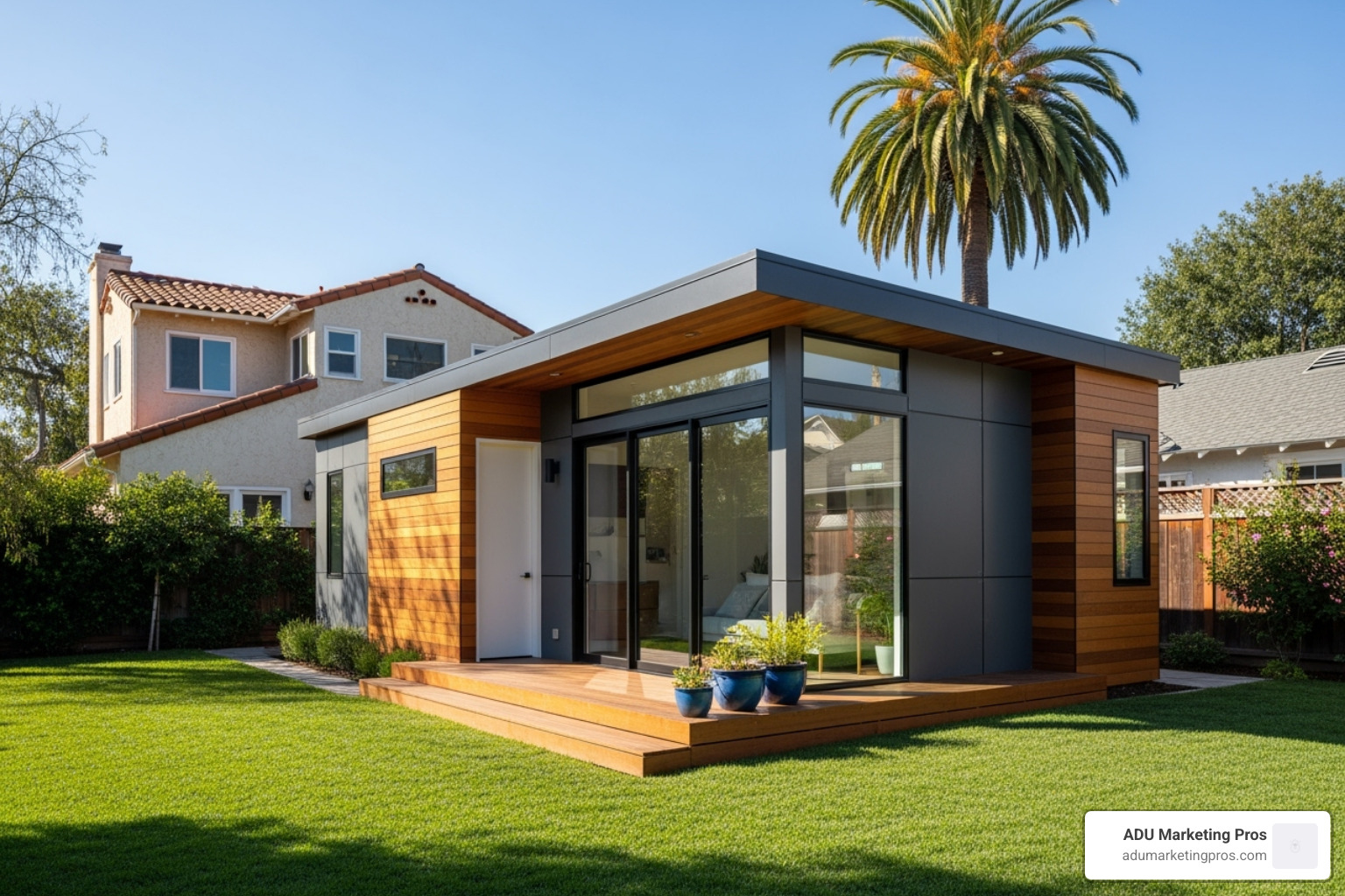 detailed cost breakdown chart for a sample ADU project - prefab adu california cost