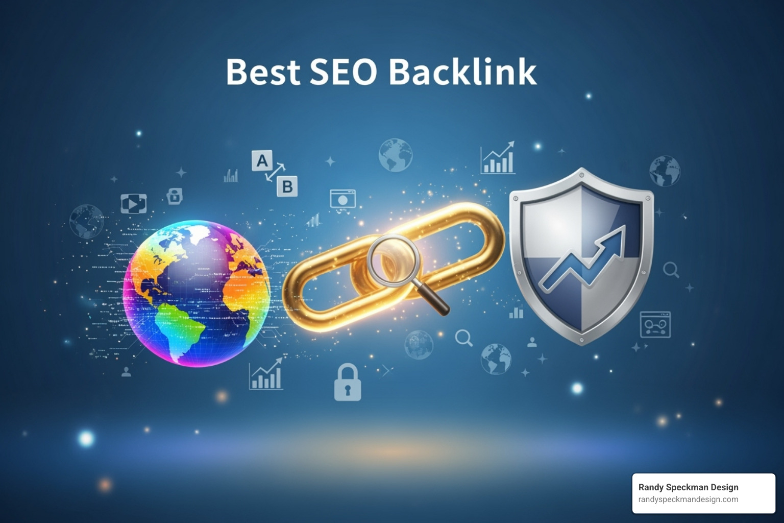 magnifying glass inspecting a link on a webpage - best seo backlink