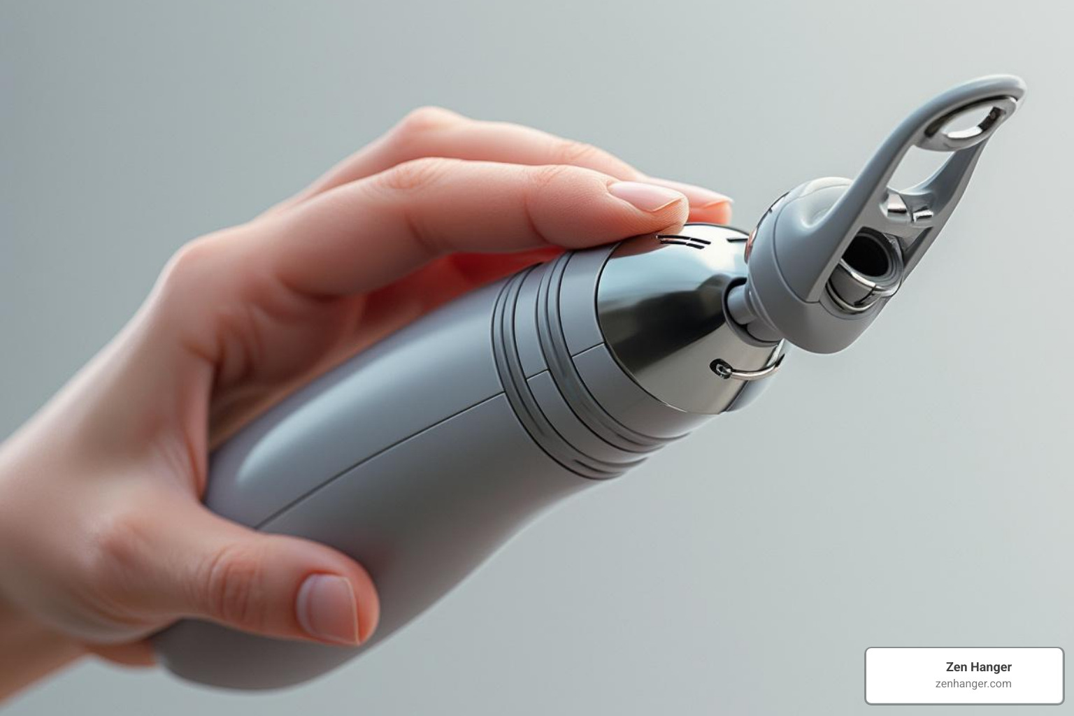 A modern, sleek penile traction device with adjustable components, highlighting comfort and discreet wear - ed devices