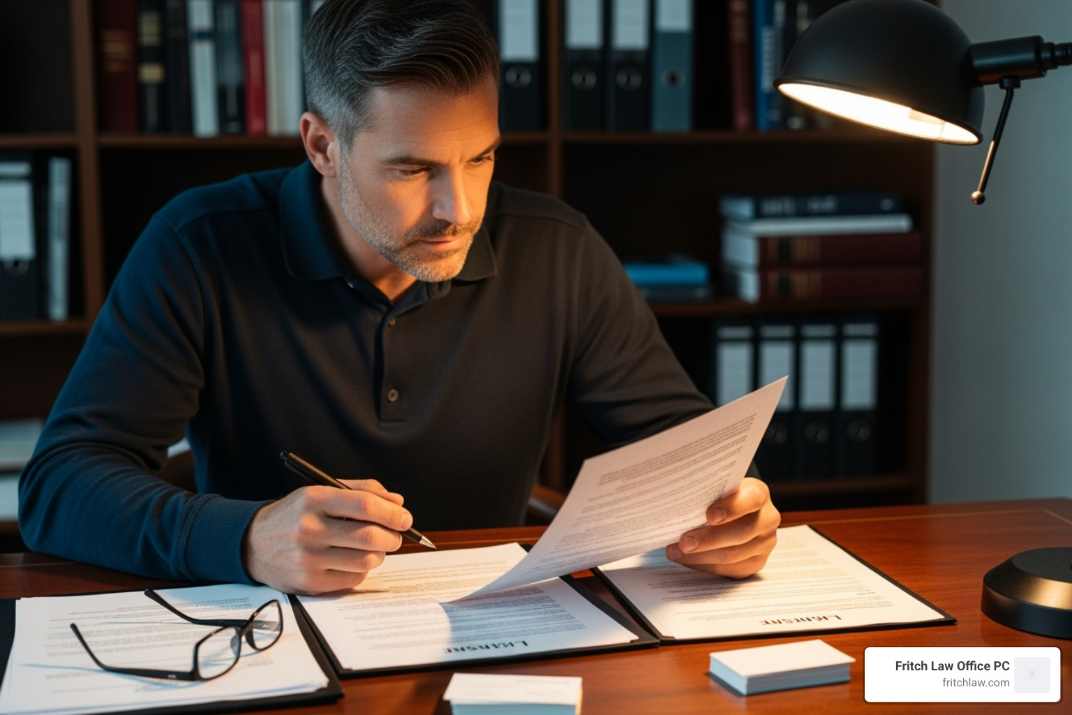 landlord reviewing lease document - attorneys eviction landlord reviewing lease document - attorneys eviction