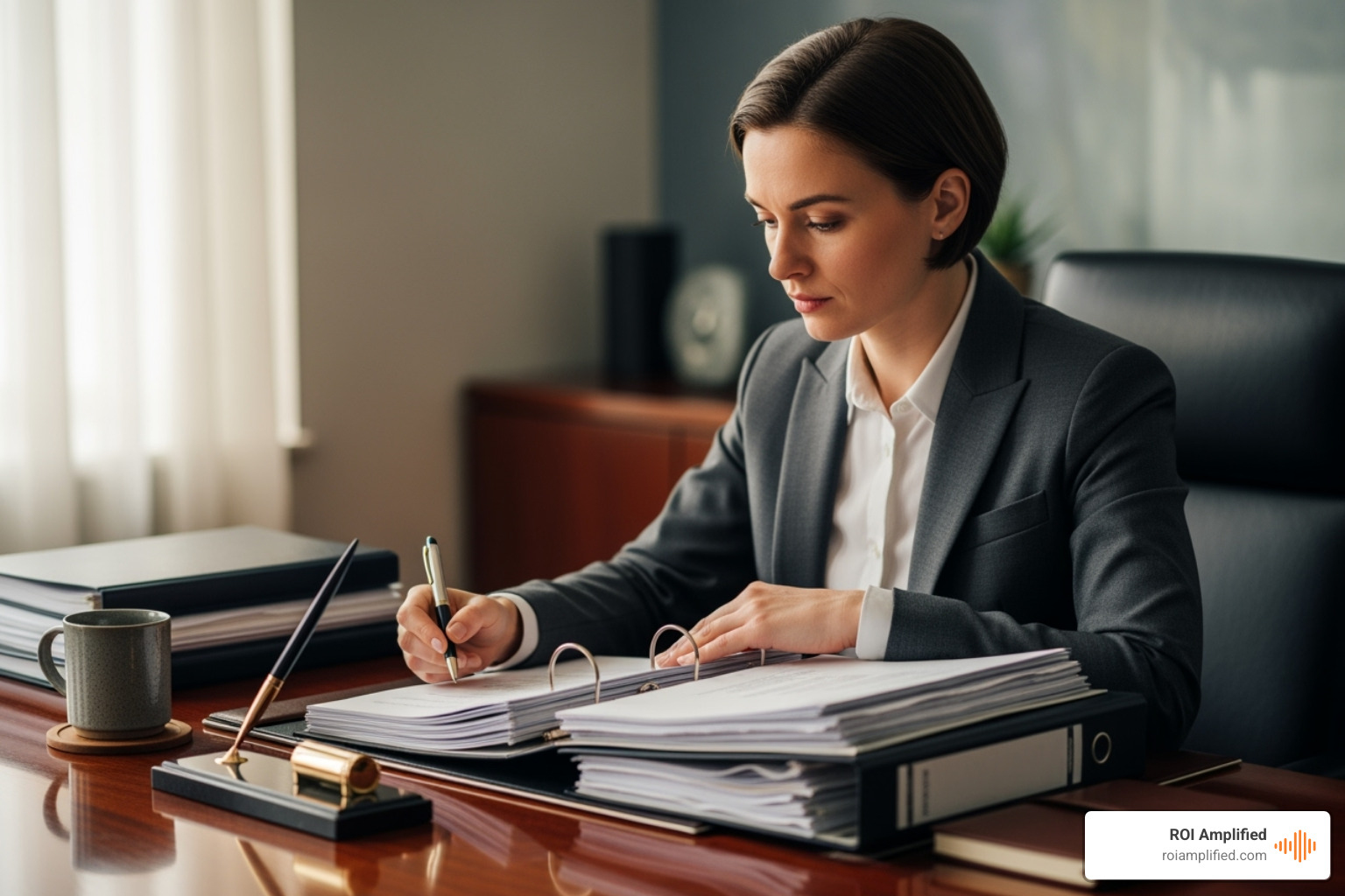 person reviewing agency proposals - Social media marketing agency