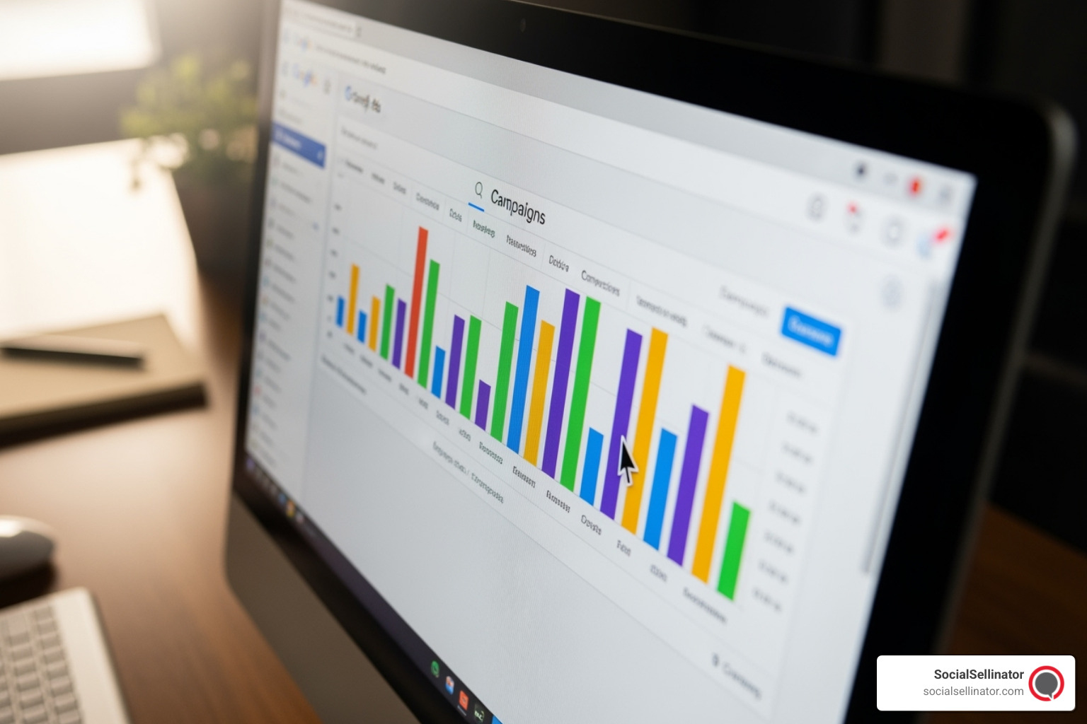 Google Ads Insights page showing search query statistics - account google ads