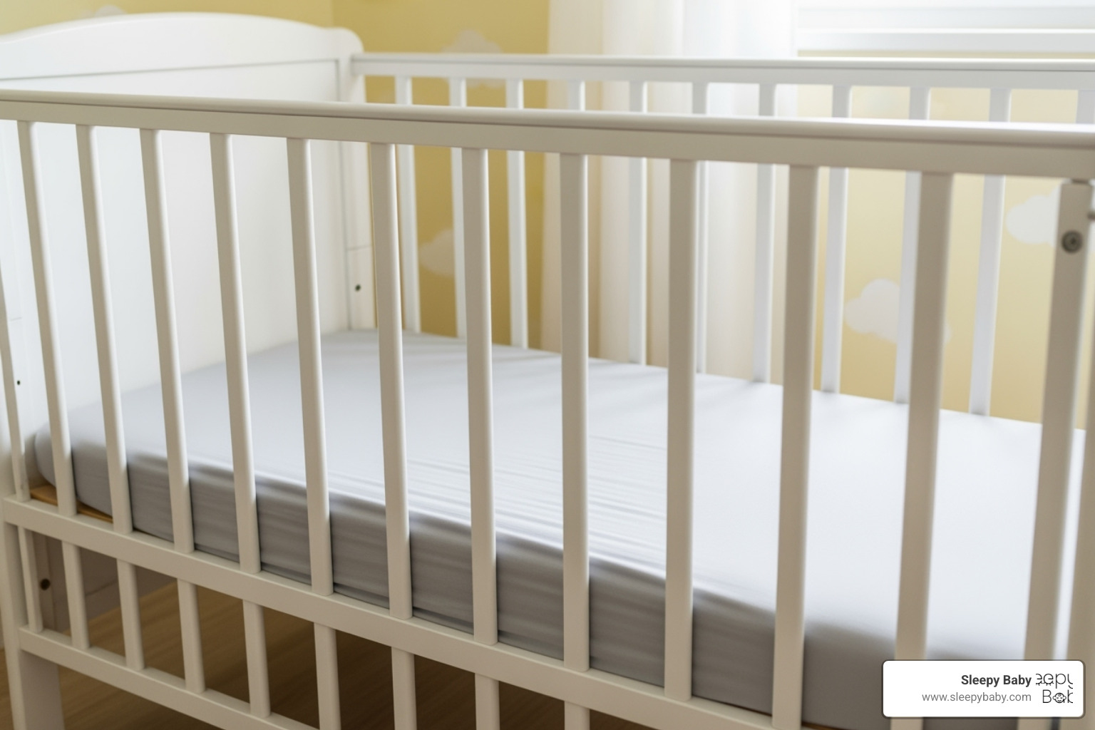 ideal safe sleep setup with a bare crib - best sleep aid for infants