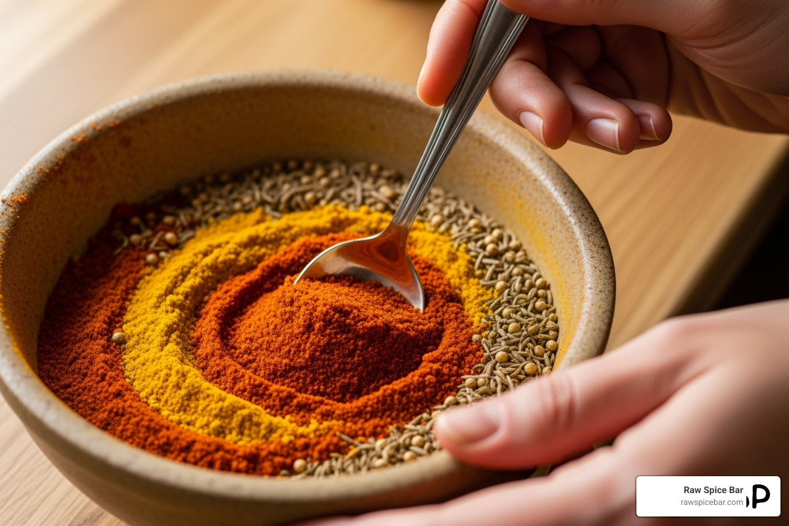 someone mixing spices in a small bowl - best spice substitutes