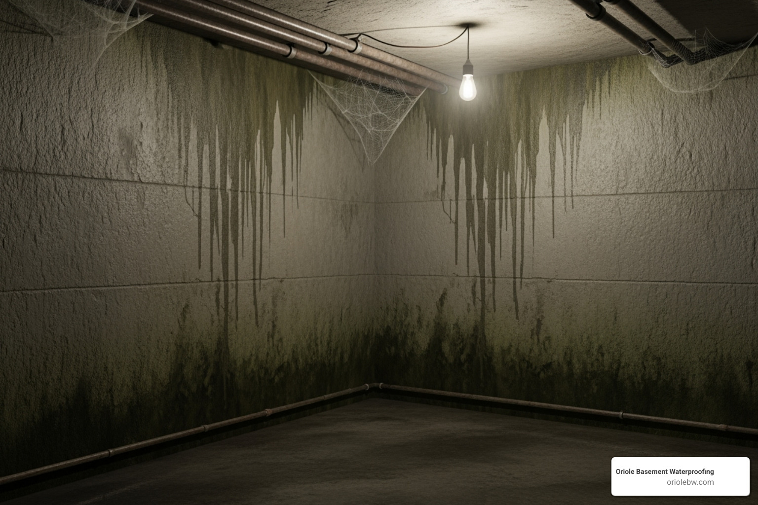 Musty odors in a damp basement - basement companies