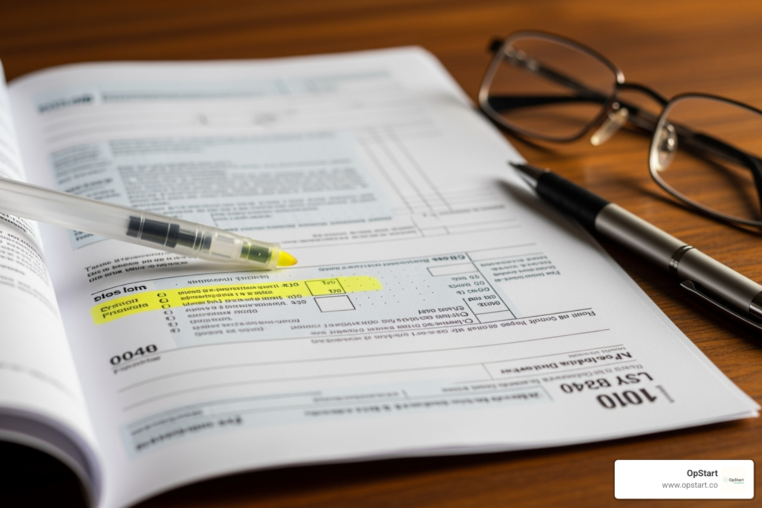An IRS Form 4562 highlighted - business startup tax deductions