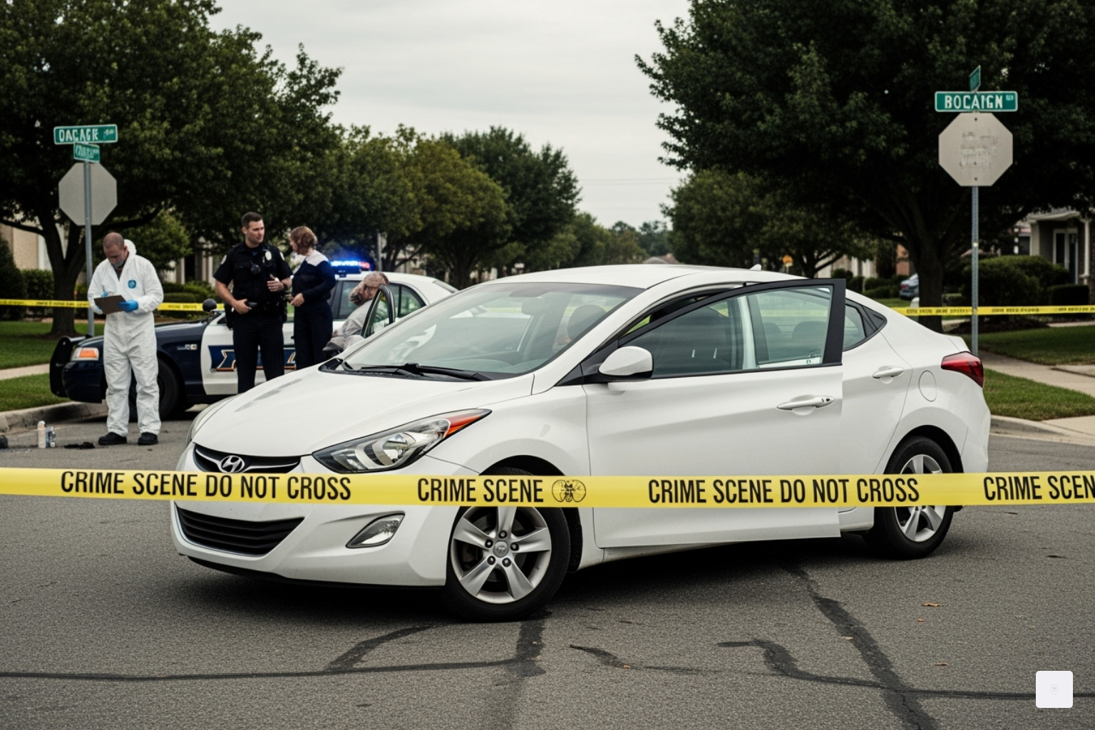 White Hyundai Elantra sought by police - Bryan Kohberger