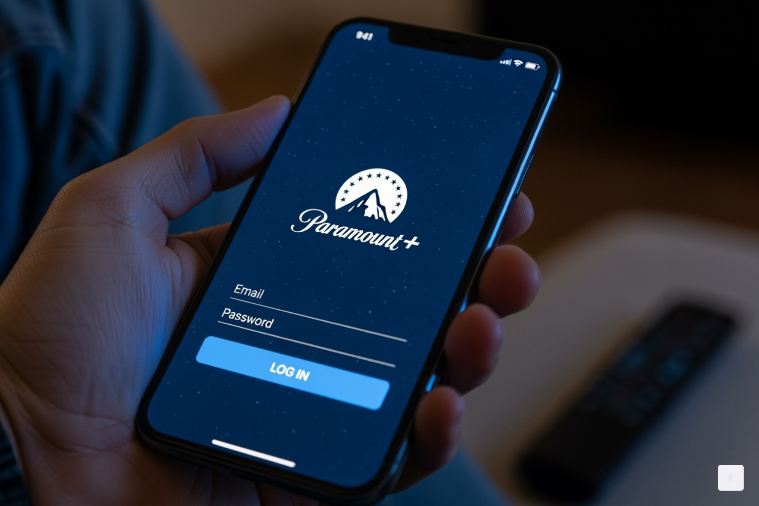 Image of the Paramount+ app on a smart TV screen - paramount plus login