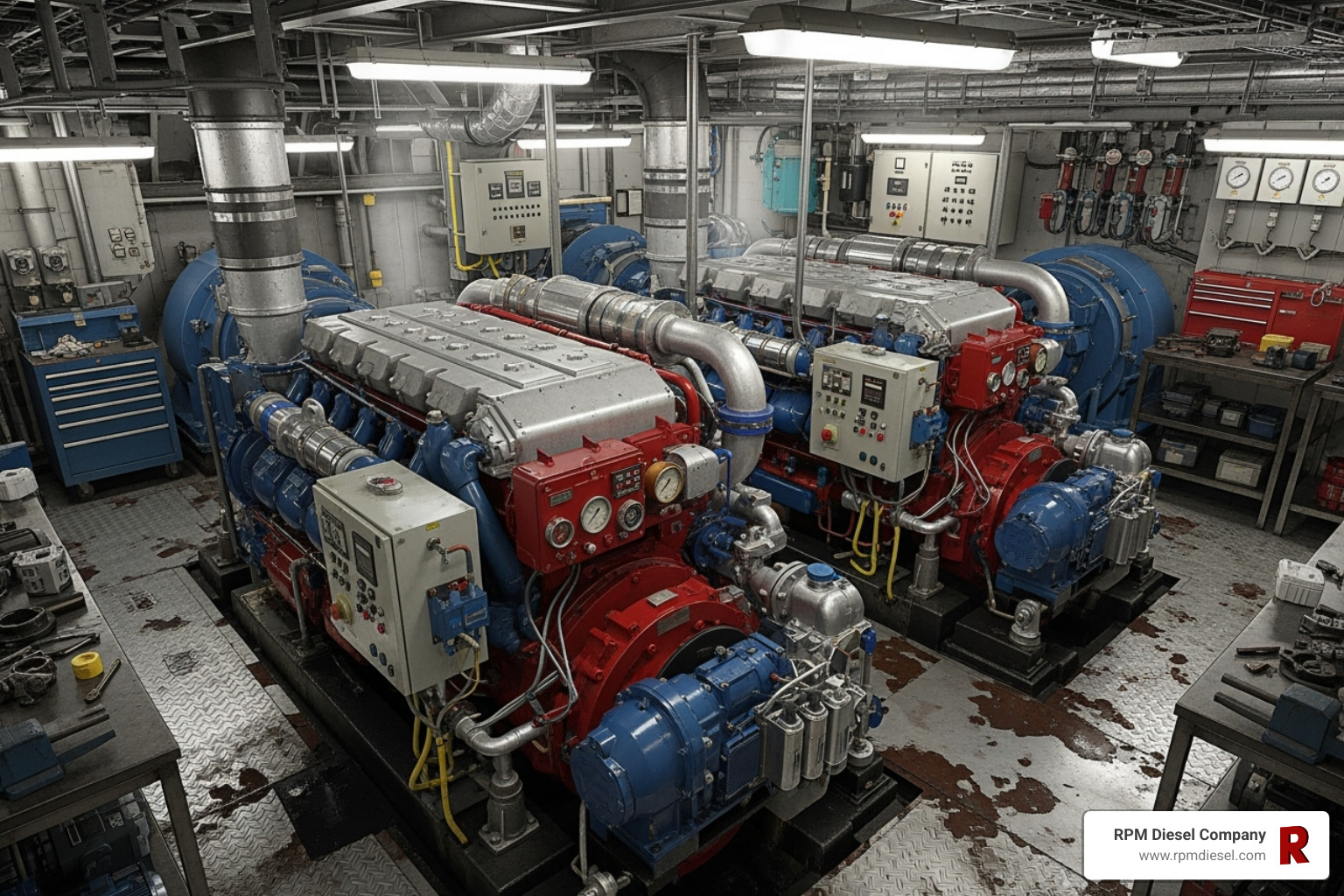 Marine vessel engine room - bosch diesel specialist