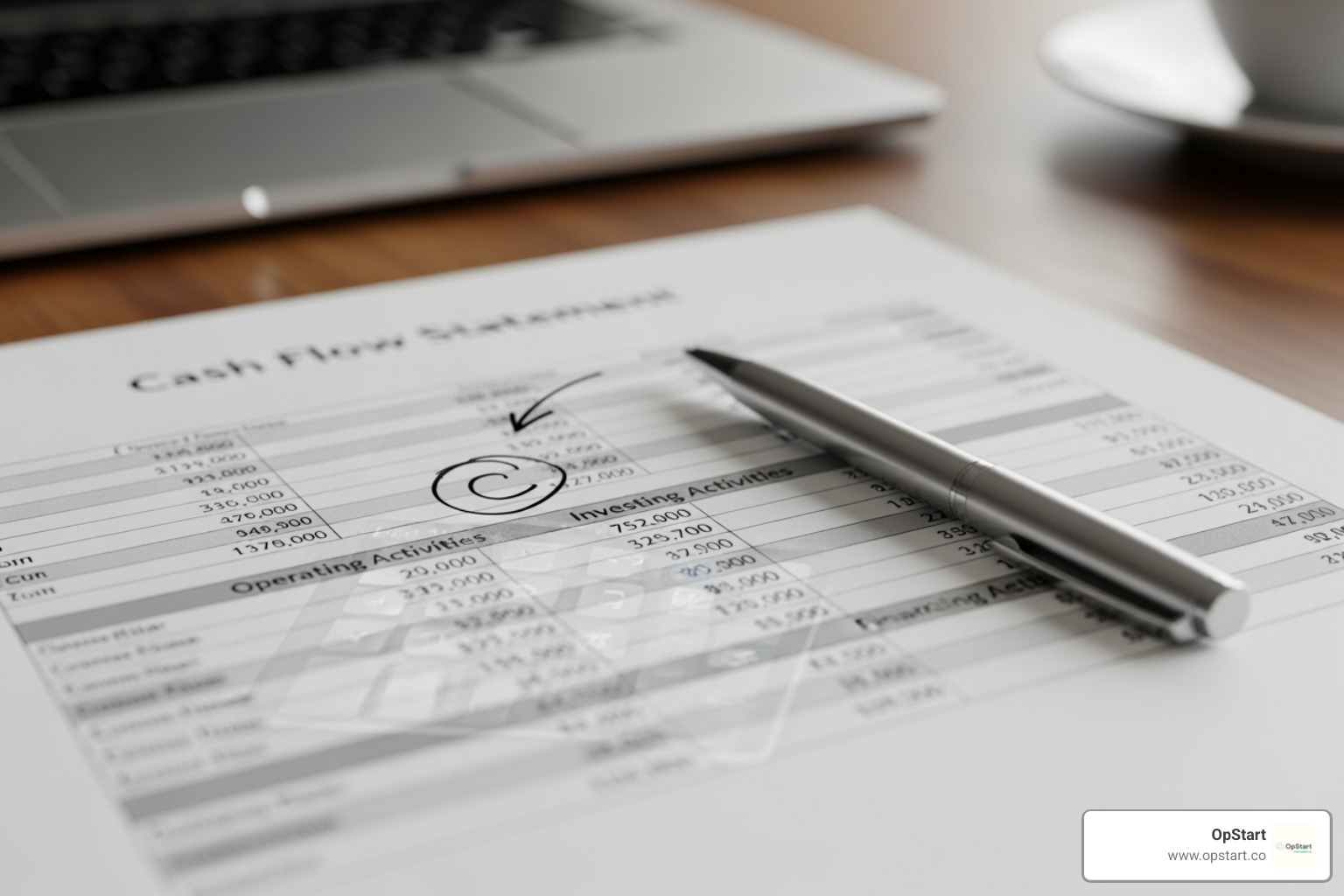 indirect method calculation - statement of cash flows