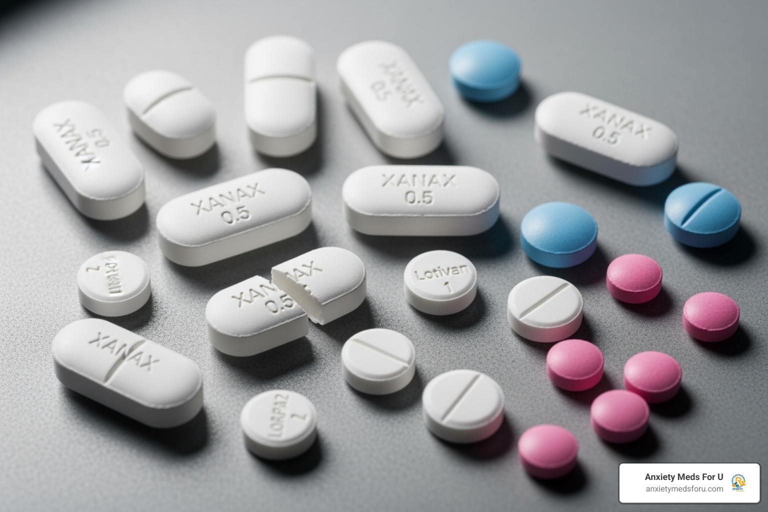 Different types of anxiety pills including Xanax and Lorazepam - how to get anxiety meds