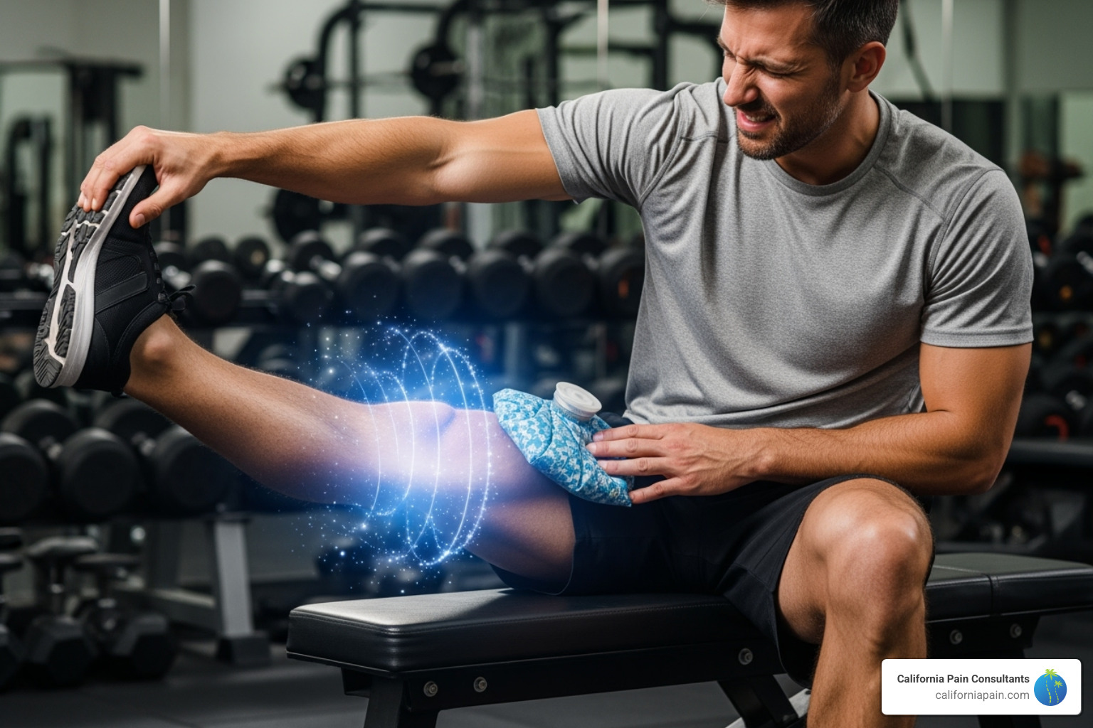 illustrating common injury sites like the knee, shoulder, and lower back - pain relief for athletes