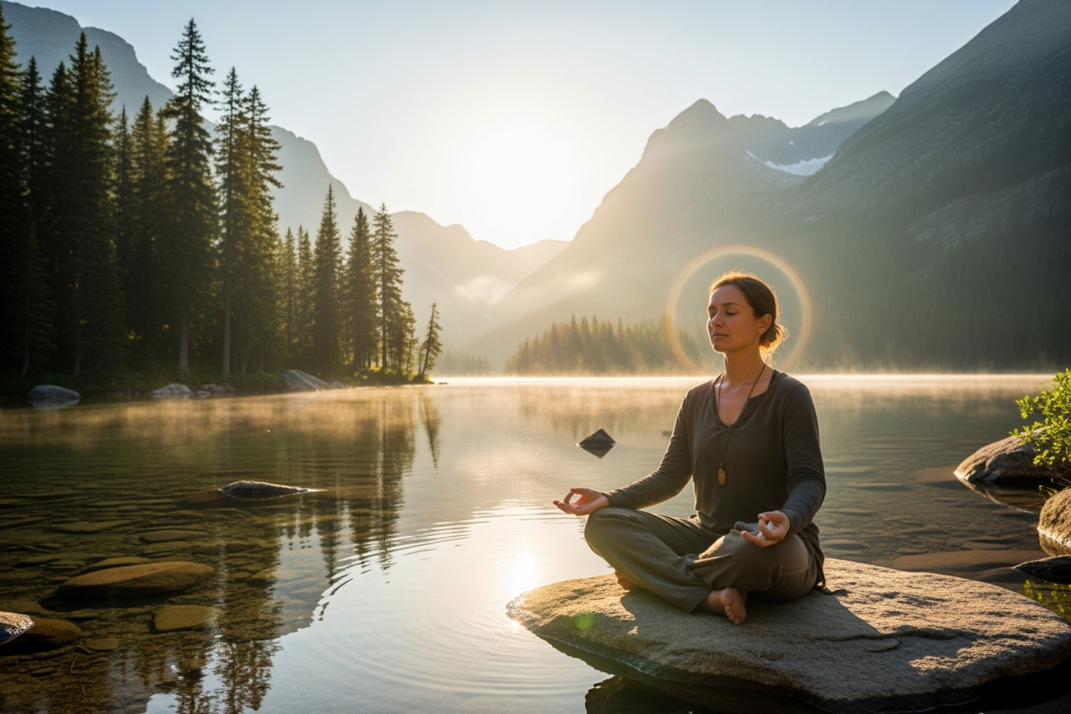 a person meditating peacefully - streameast live