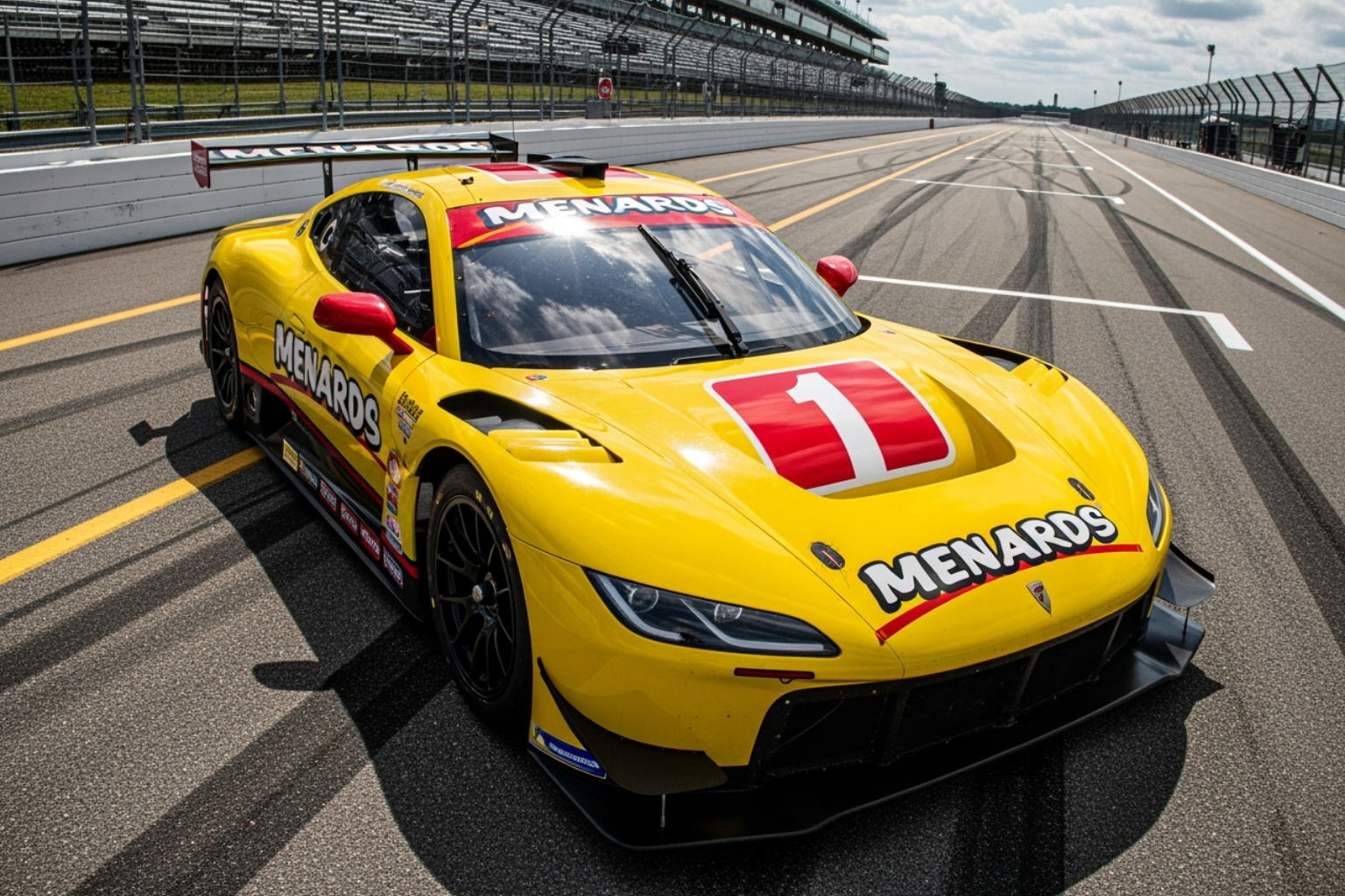Menards-sponsored race car - menards