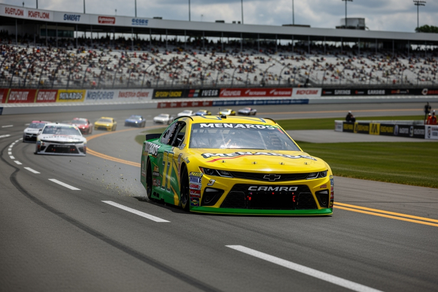 Menards-sponsored race car - menards 