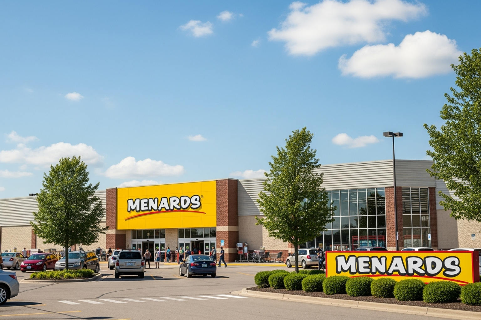 map highlighting the states with Menards locations - menards 